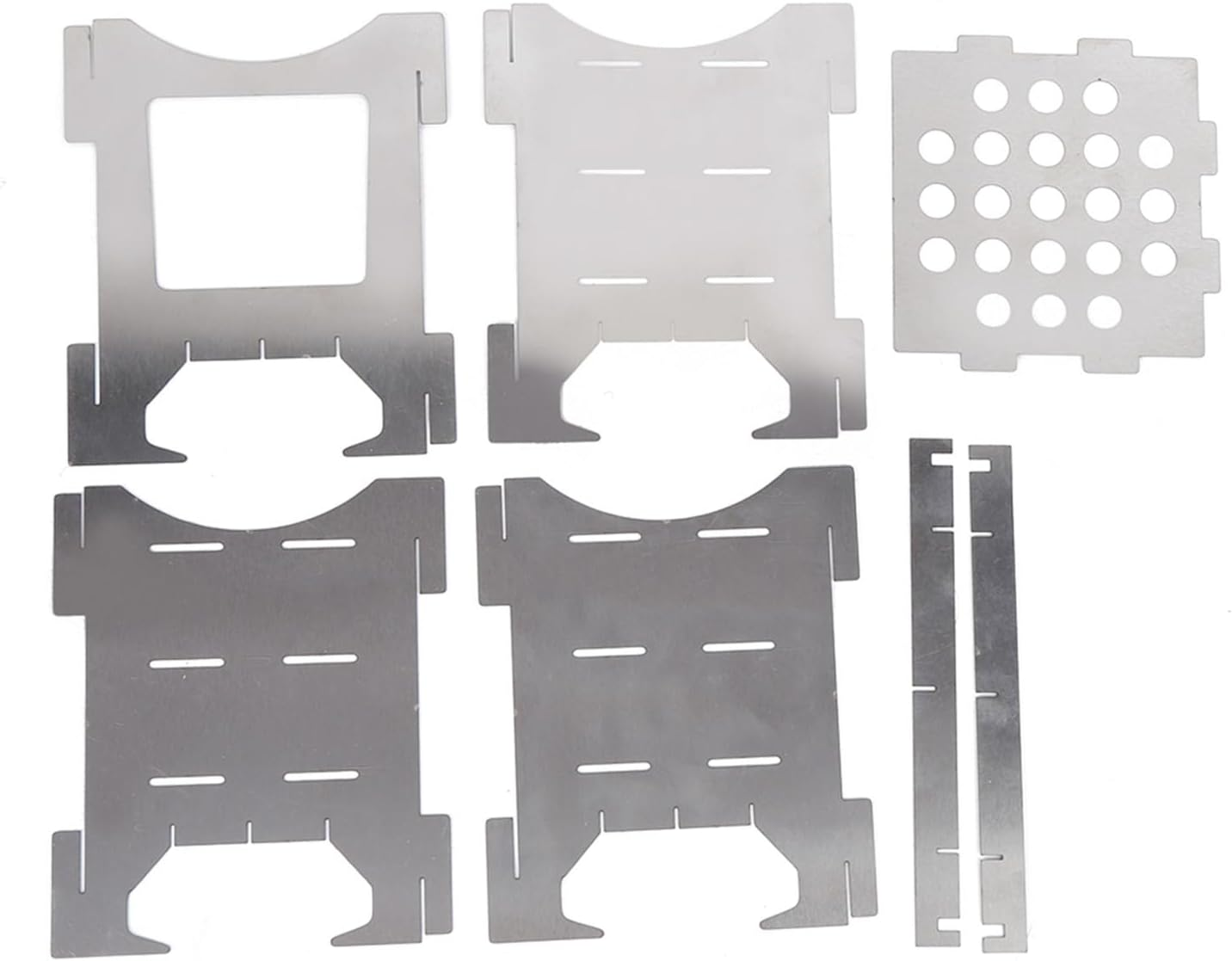 Camping Stove Portable Stainless Steel Folding Wood Burning Stove Mini Cooker with Canvas Bag for Outdoor Camping Travel Hiking Picnic image number 6