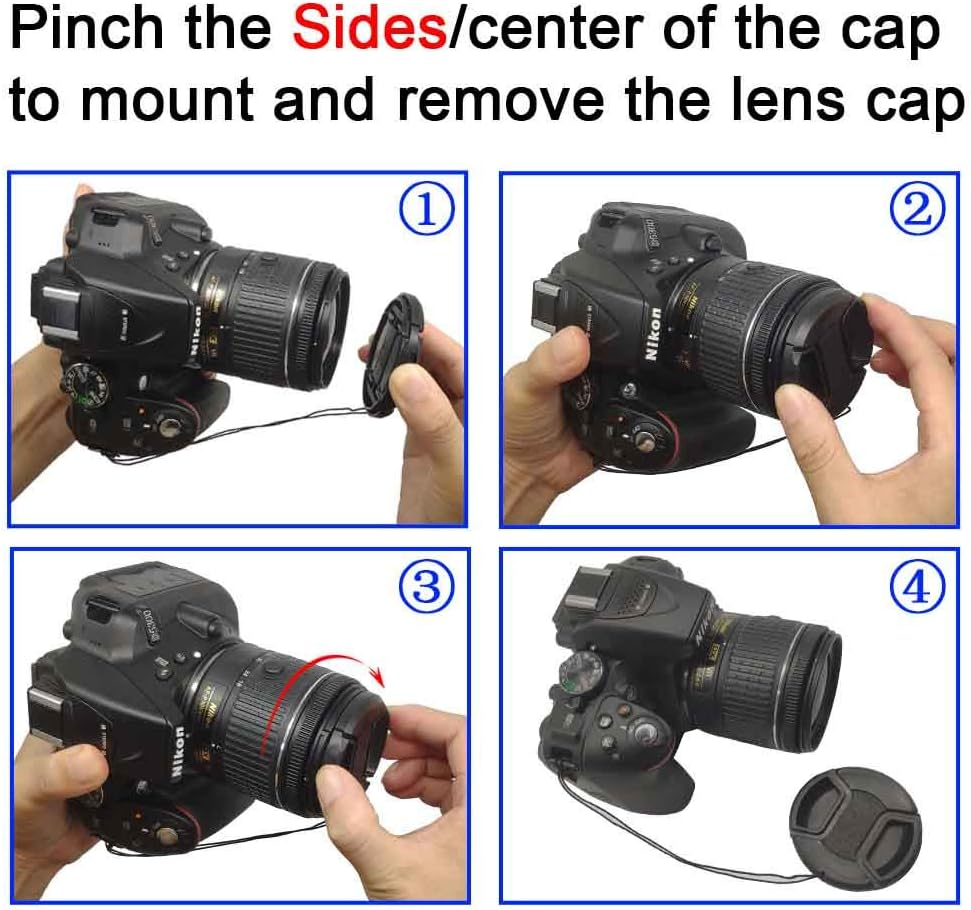 40.5Mm Lens Cap for Sony E-Mount 16-50Mm F3.5-5.6 Lens for Sony Alpha A6500 A6400 A6300 A6000 A5100 A5000 Camera, ULBTER Lens Cap & Lens Cover Keeper Leash -3 image number 5