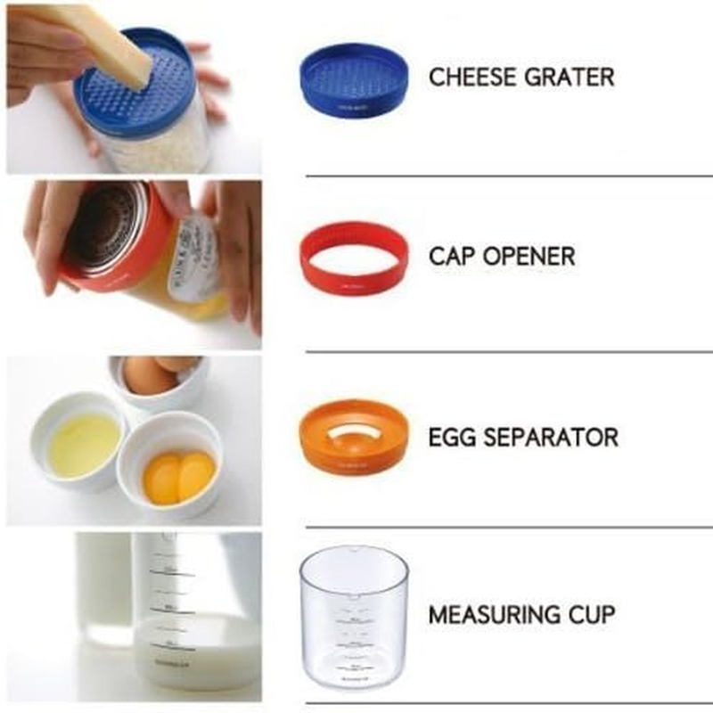 8 in 1 Kitchen Tool, Multipurpose Function Plastic Bin Bottle Essential image number 6