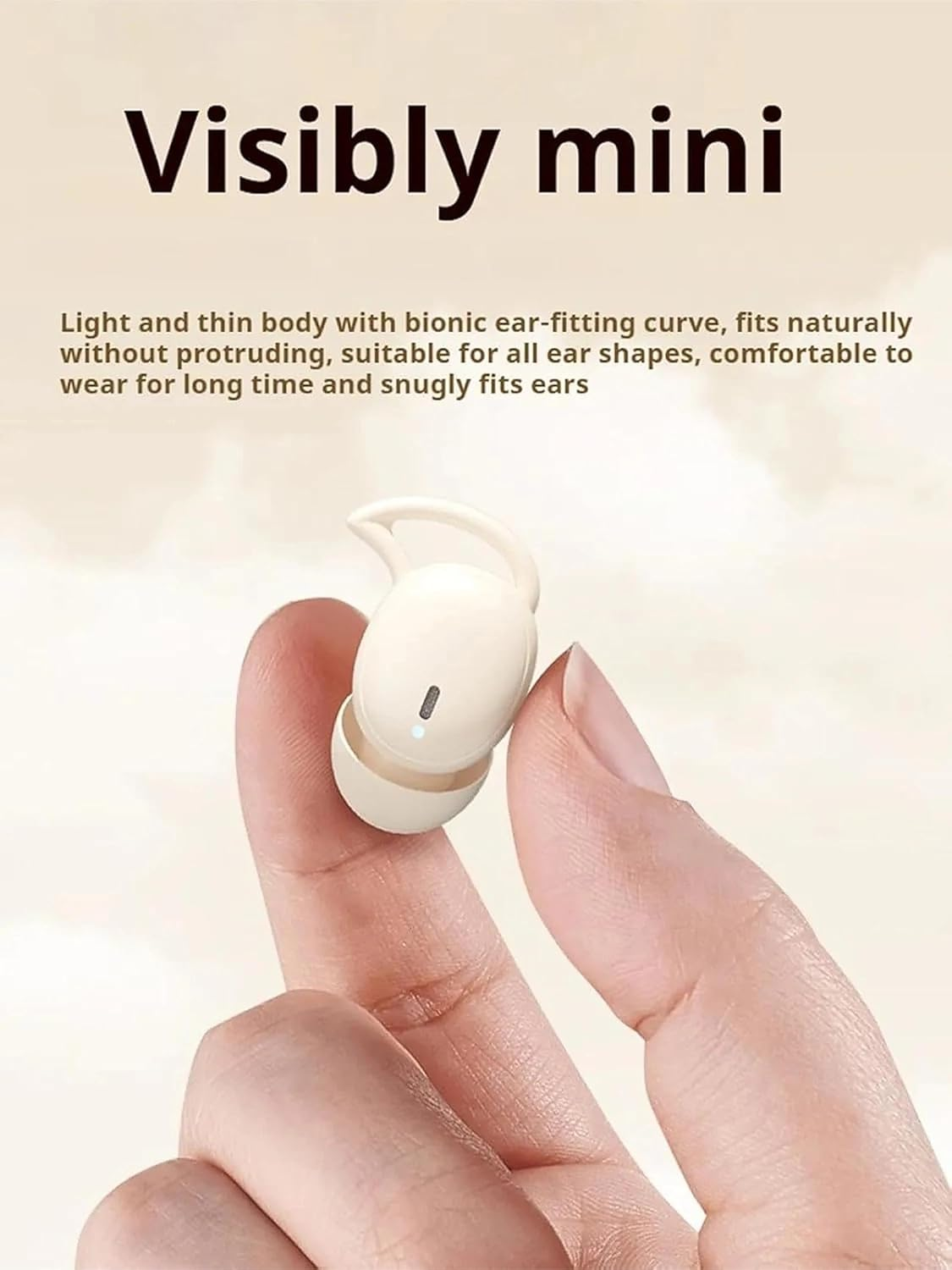 Elyrasleep Snoozepods Pro Bluetooth Earbuds, Upgraded Noise Cancelling Wireless Bluetooth Headphones, 50H Playtime, Feather-Light Side-Fit Comfort, for Deep Relaxation(Black)