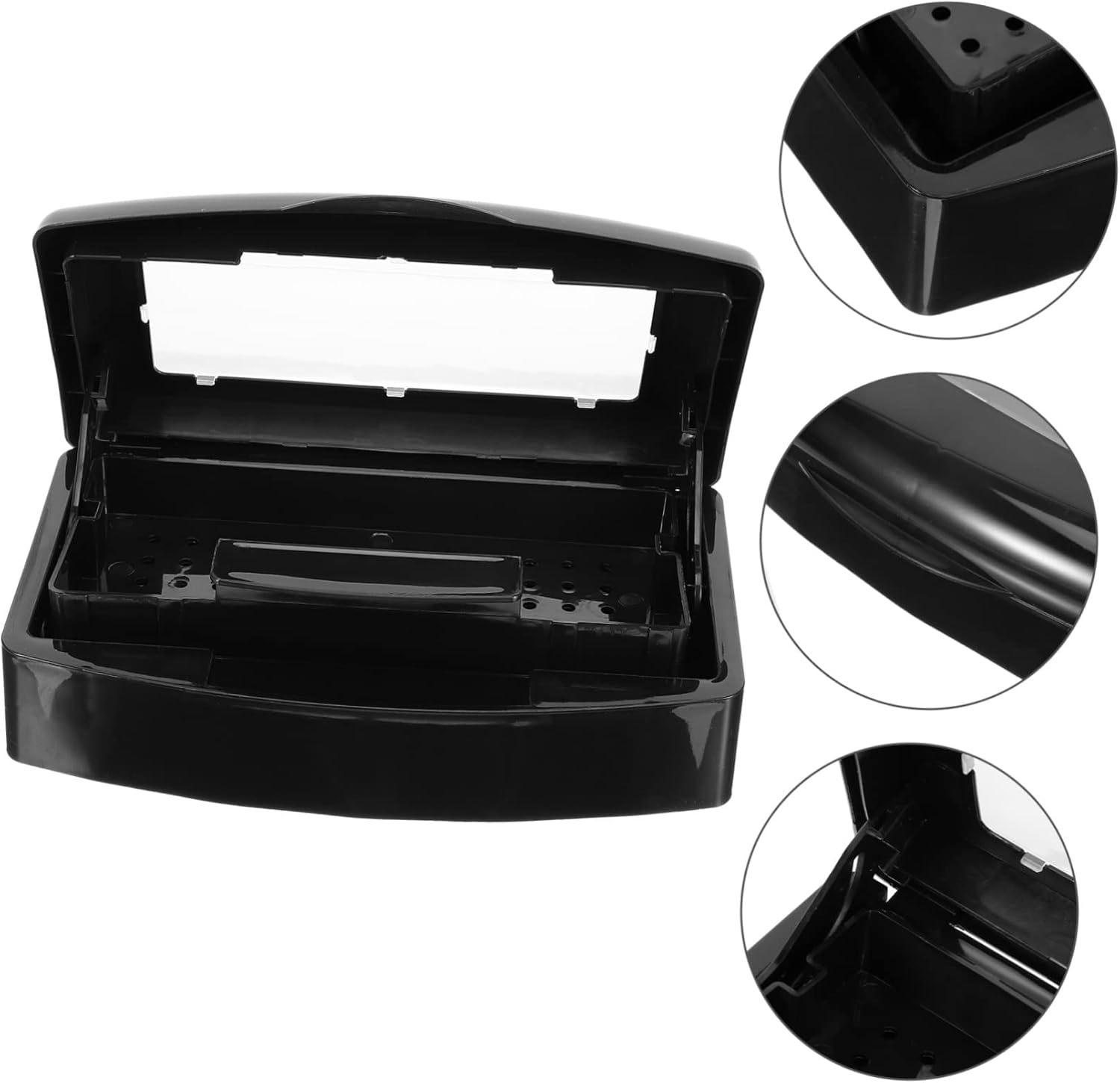 NULYLU Nail Care Tool Tray Box Sterilizer Tray for Tweezers Hair Cutters Manicure Kit