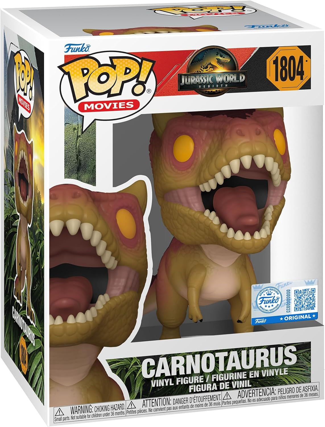 Funko Jurassic World (2025) - Carnotaurus Pop Figure Toy image number 1