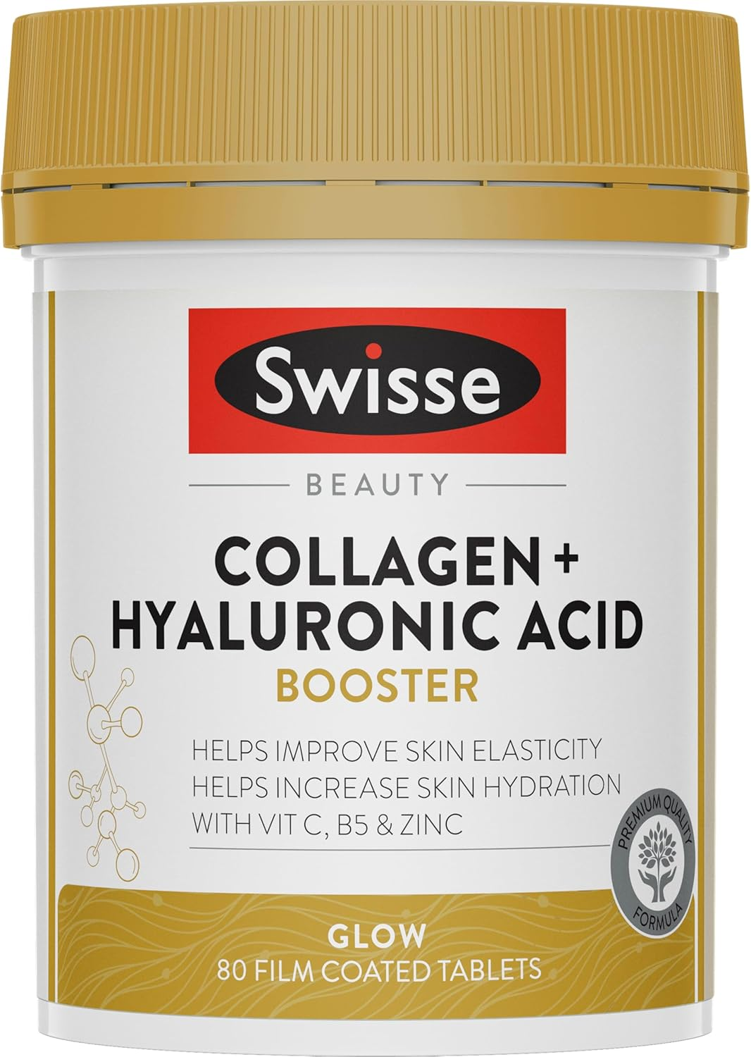 Swisse Beauty Collagen + Hyaluronic Acid Booster 80 Tablets for Skin image number 2