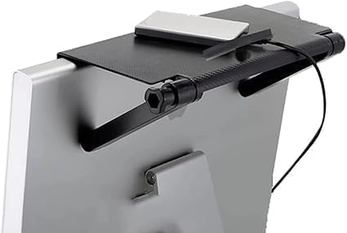 TV Screen Top Storage Shelf, 1Pc TV Top Shelf Screen Top Storage Stand,Computer Monitor Top Mounting Bracket Adjustable Cable Box Mount Rack image number 6