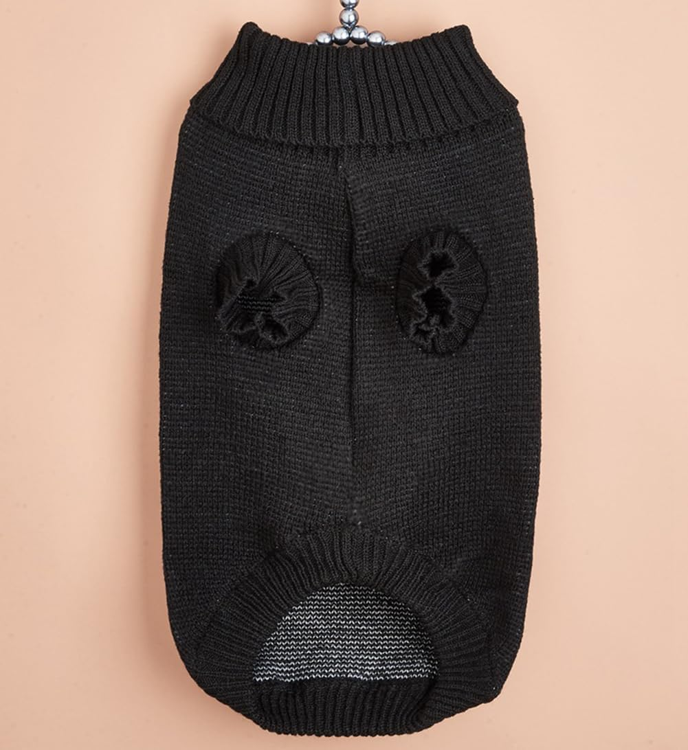 Pet Dog Jumpers Halloween Skull Knit Sweater Kitty Puppy Warm Sweatshirt Suitable for Small Cats and Dogs (X-Small)