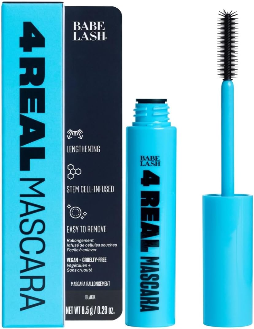Babe Original 4 Real Mascara Black for Volume, Length, and Lift in Eyelashes, Defined & Flutterly Look, Vegan & Cruelty-Free, 8.5G image number 2