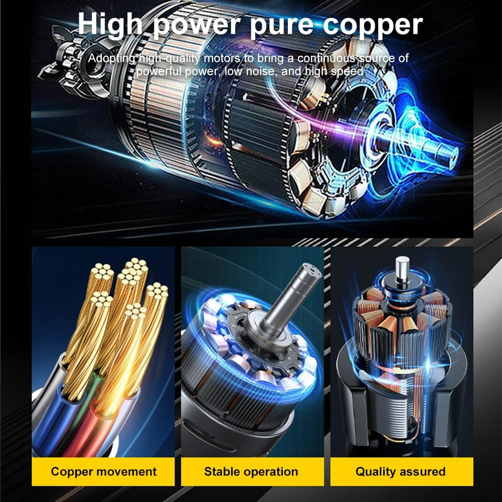 VIGORES Solar Panel Cleaning Brush, Solar PV Cleaning Rotary Brush, Electric Rotary Brush with Extension Rod for Windows, Glass and Solar Panels 7M 220V (7M) image number 1