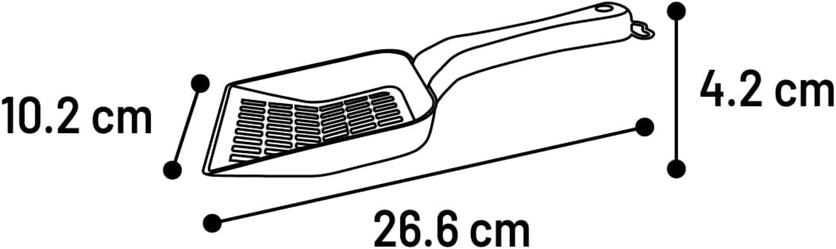 Flamingo Scoopy Cat Litter Scoop Pink/Green Assorted &ndash; 26.5 X 10.5 X 4.2 Cm &ndash; Handle with Hanging System &ndash; No Colour Choice Possible image number 5