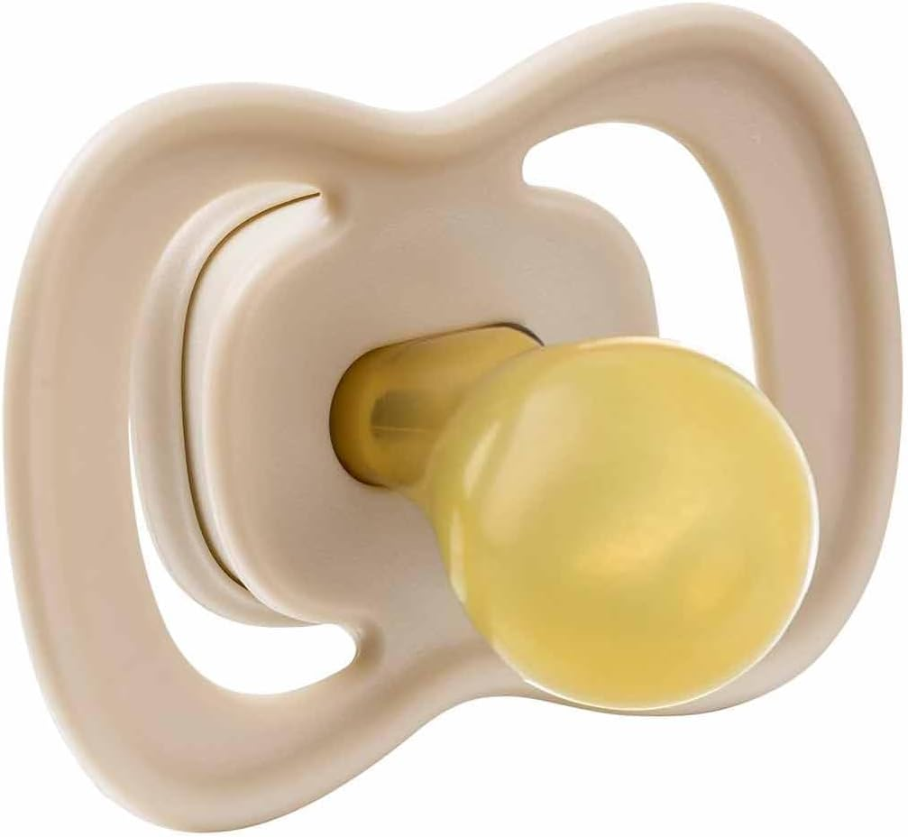 B.Box Latex Pacifier Twin Pack, Vanilla/Latte, Size 2 image number 4