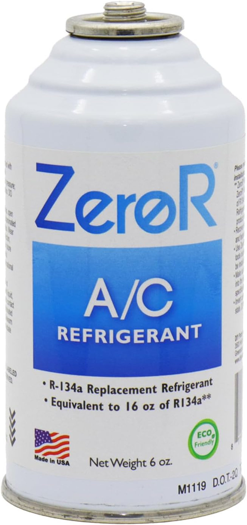 Zeror&reg; AC Refrigerant | R134A Replacement | 3 6Oz Cans for AC Recharging image number 5