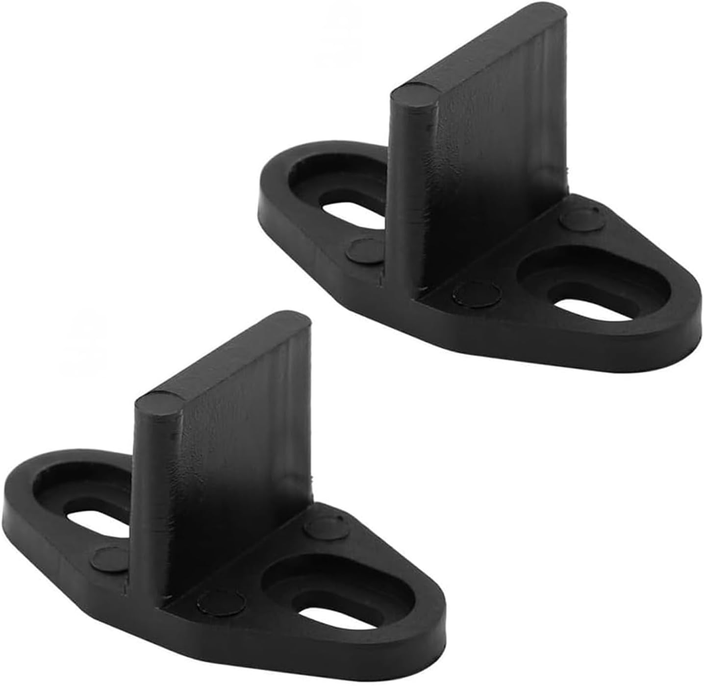 4Pack Black Floor Guide for Sliding Barn Door Hardware T Shape Guides Floor Mounted Easy Installation Bottom Track Guides for Barn Bypass Pocket and Closet Doors