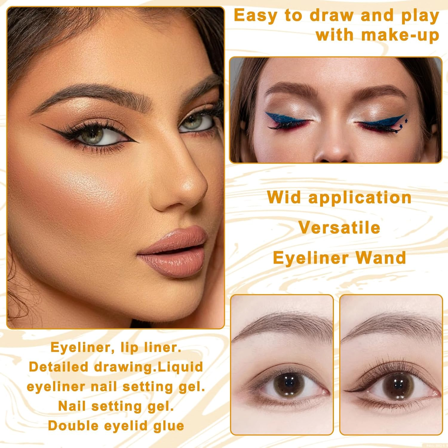 150 Pcs Disposable Eyeliner Brush Set Ultra-Fine Point Eye Liner Applicator Cosmetic Eyelash Brush Wands Applicator Black Makeup Eye Liner Tools for Eyelash Lip Liner Liquid Eyeliner Lipstick