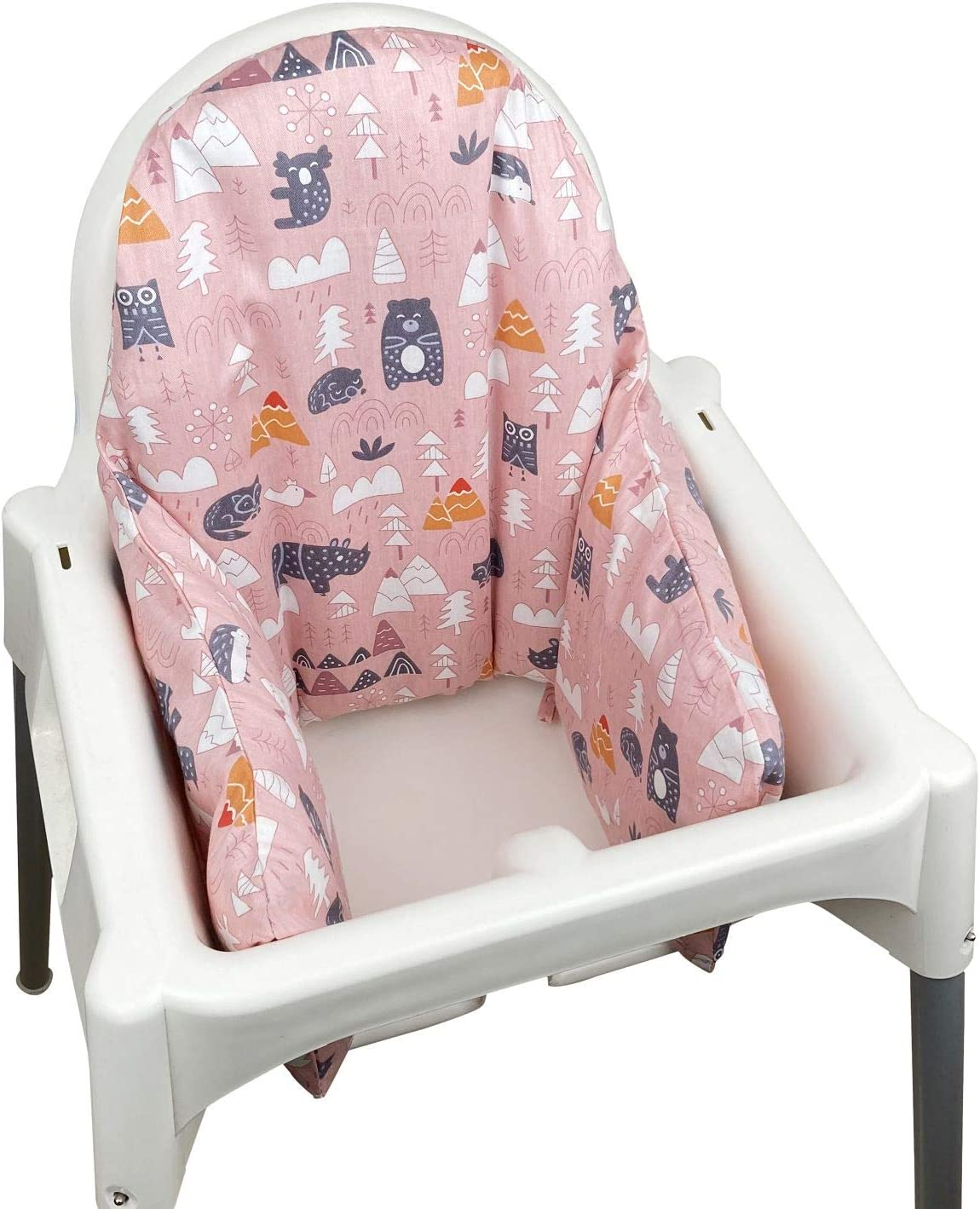 ZARPMA Inflatable Cushion Inner Cover Cotton Cover for IKEA Antilop Highchair (Cover Only) (Green)