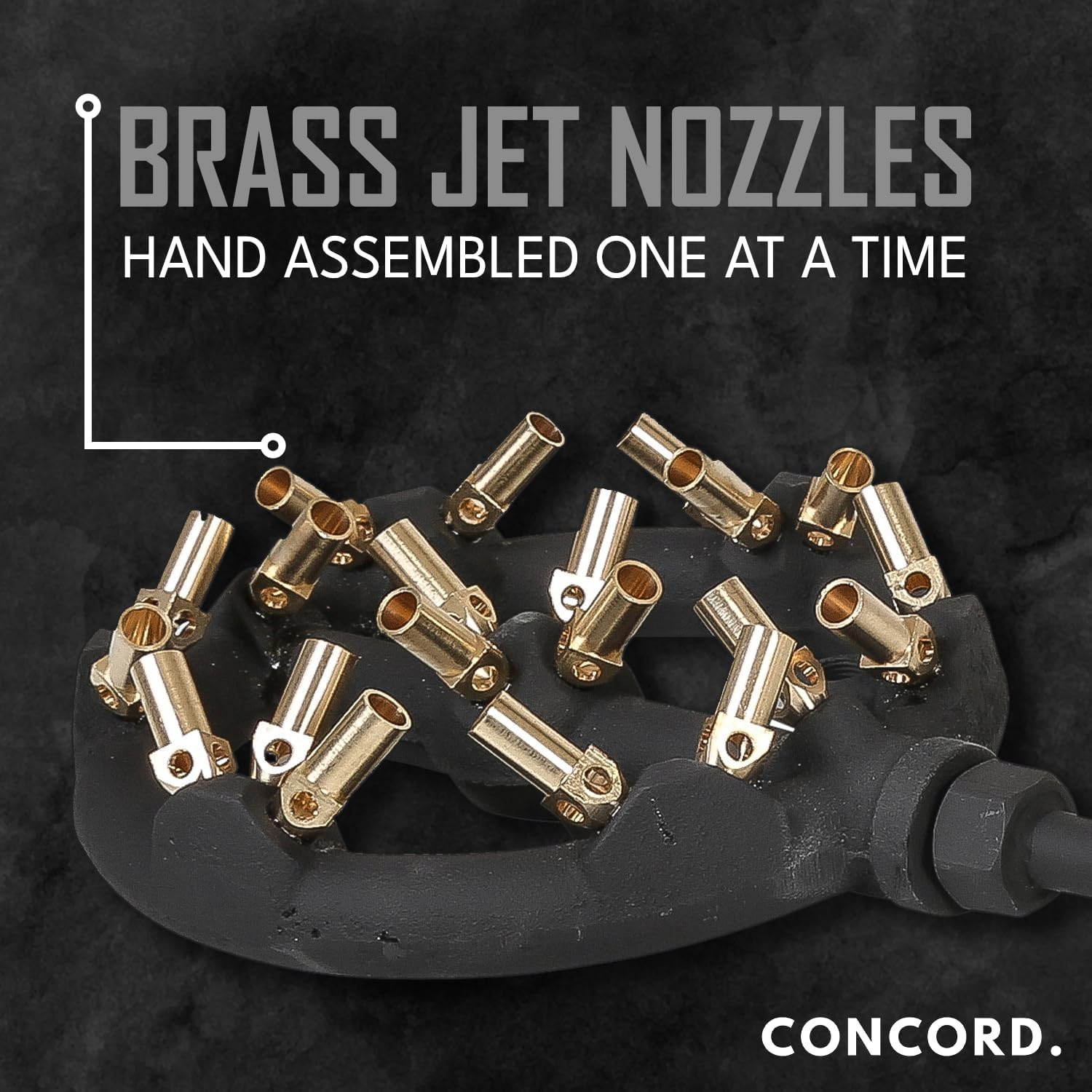 Concord Cast Iron Jet Burner Single Propane Outdoor Burner Head Assembly with Brass Flame Tips (Jet 20) image number 5