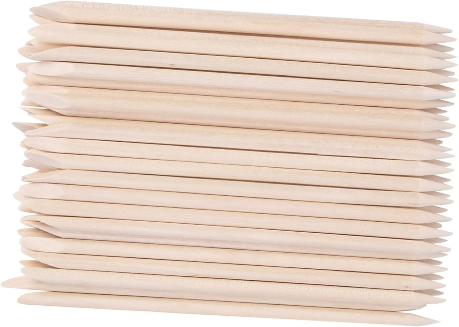 Iplusmile 150Pcs Nail Tool Wooden Nail Sticks Cuticle Pusher Manicure Tools for Home Salon Pedicure Diy Grooming image number 1