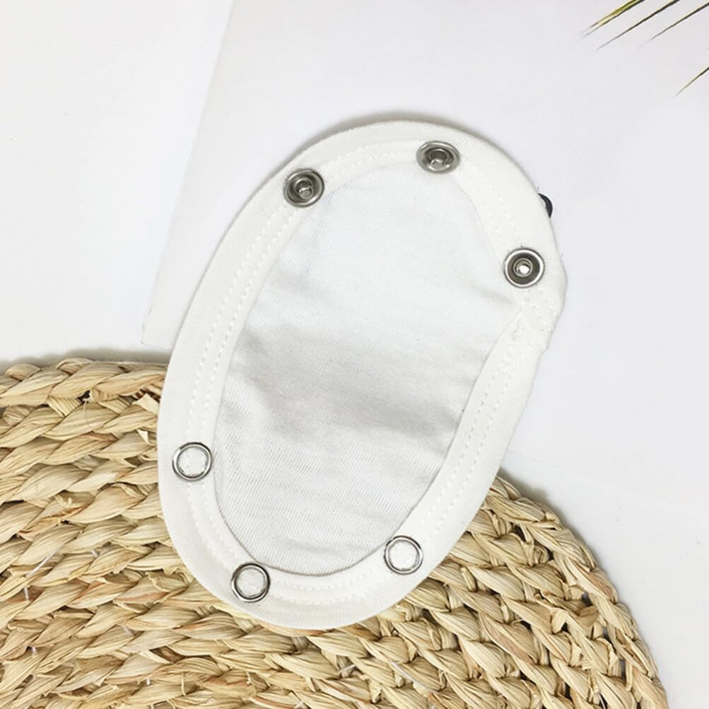 Holibanna 5Pcs Cotton Baby Bodysuit Extender Snap Set Soft Breathable Jumpsuit Extension for Boys Girls Easy Wear Toddler Outfit Accessory image number 3