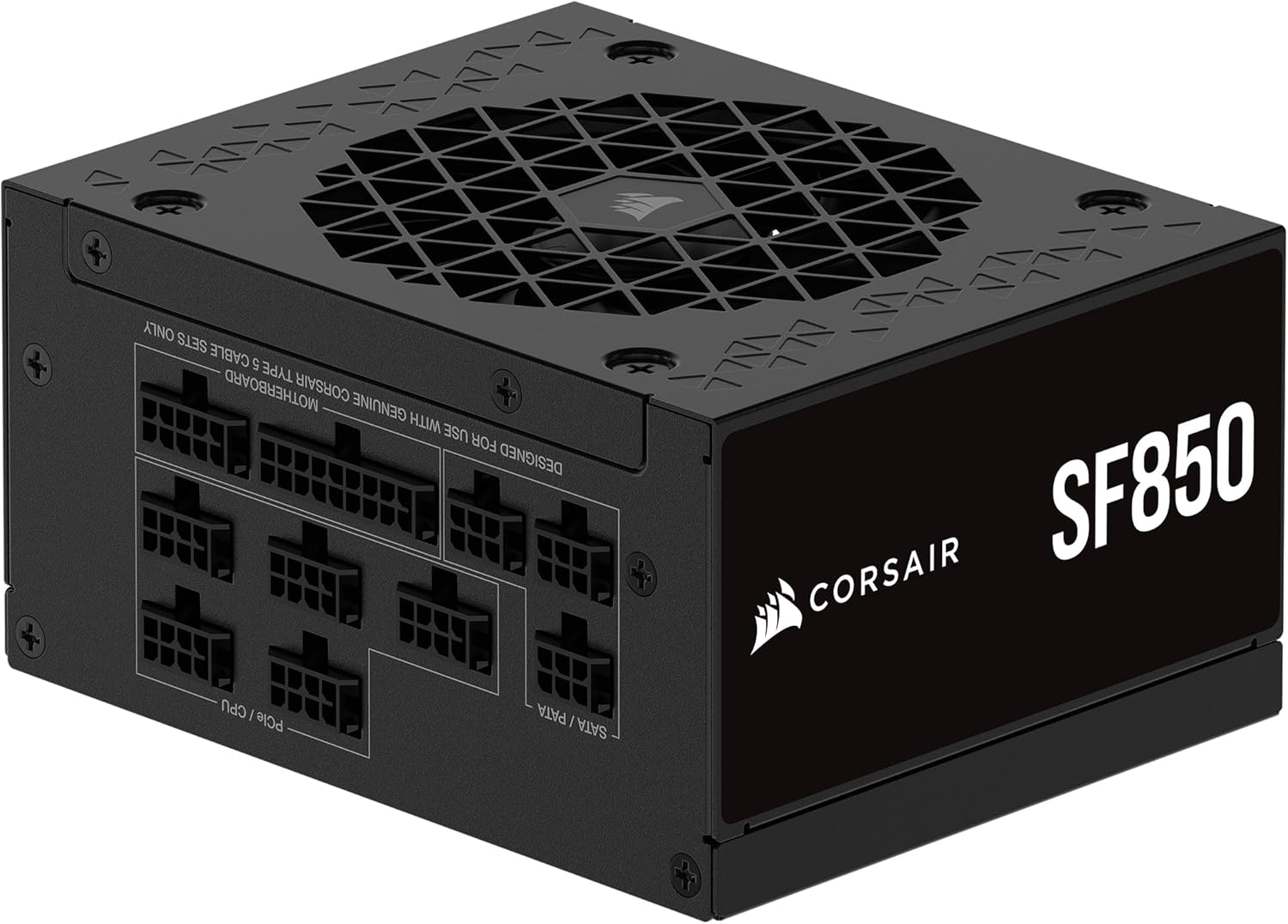 CORSAIR SF850 (2024) Fully Modular Low Noise 80 plus Platinum ATX Power Supply &ndash; ATX 3.0 Compliant &ndash; Pcie 5.0 Ready &ndash; Sfx-To-Atx Bracket Included &ndash; Black image number 5