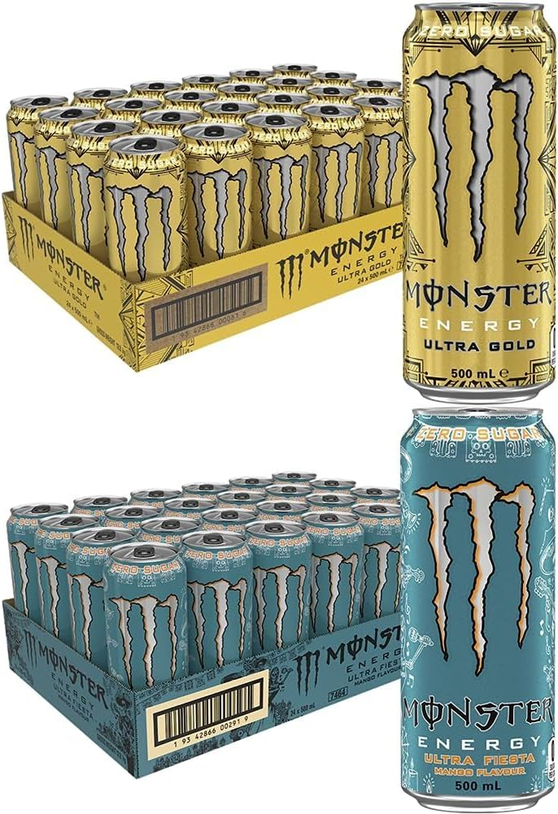 Monster Ultra Gold 24Pk and Monster Ultra Fiesta Mango 24Pk image number 2