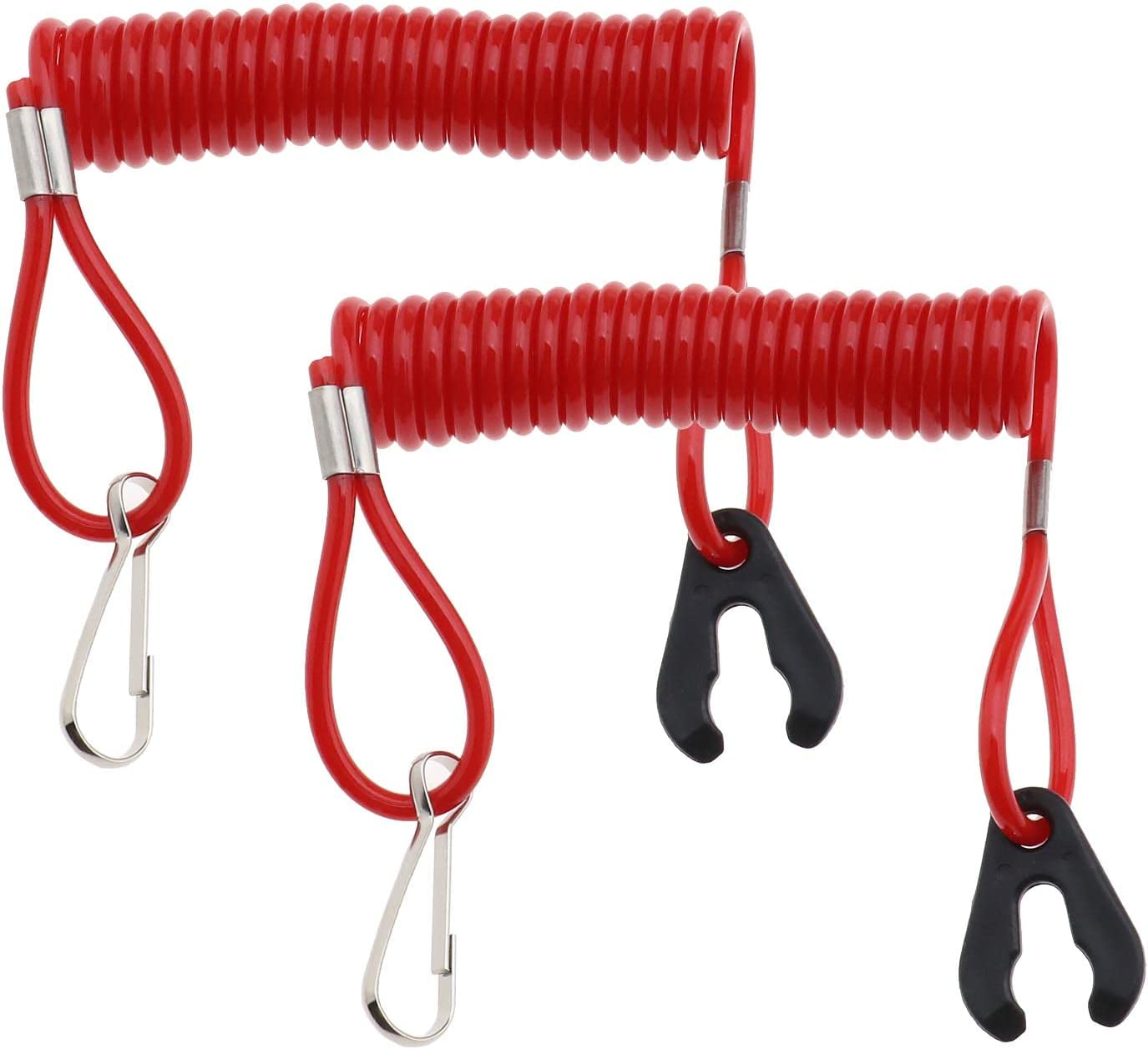 Emsea 2Pcs Outboard Motor Engine Lanyard Kill Switch Cord Safety Stop Switch Compatible with Yamaha image number 4
