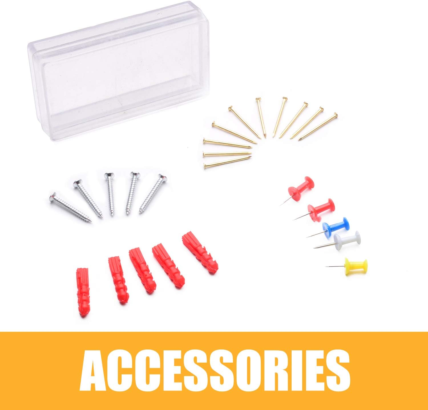 100Pcs Household Hand Tool Set Utility Kit Hammer Plier Scissor Knife Screwdriver image number 5