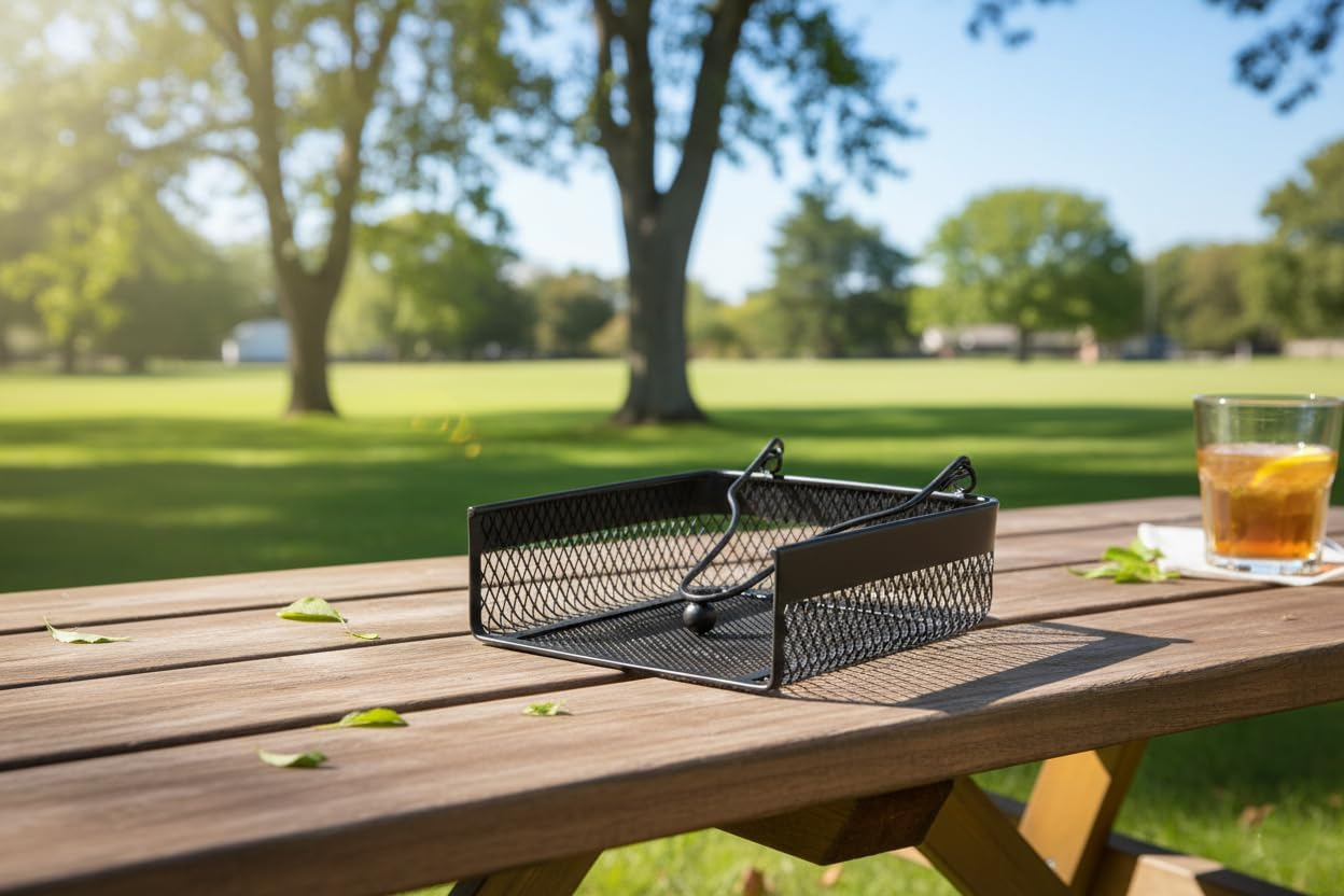 Size: 18.5 X 16 X 7.5Cm Mesh Napkin Holder, Black, KM033A image number 2