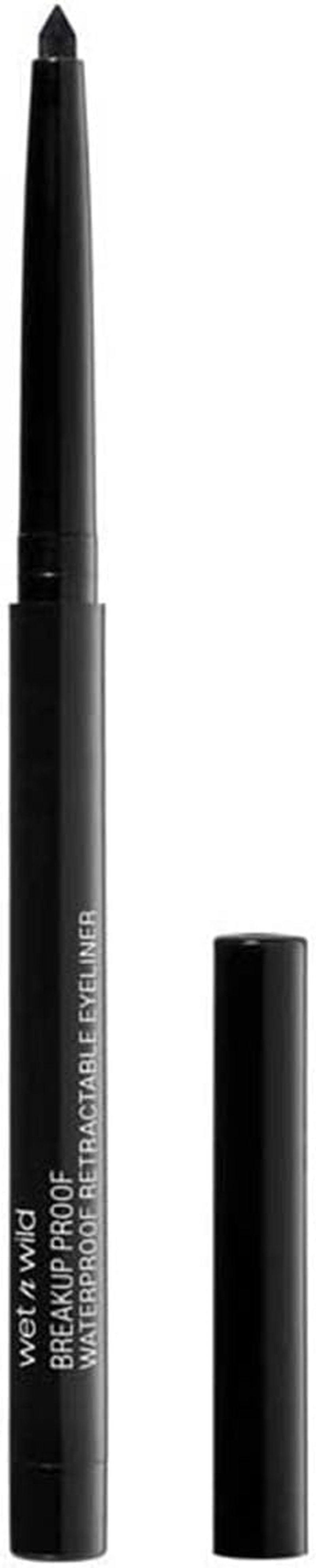 Wet N Wild Megalast Retractable Eyeliner, Gel Eyeliner with Strong Finish and Long Lasting Effect for 16 Hours, Eye Make-Up, Pigmented and Smudge-Free Formula, Blackest Black