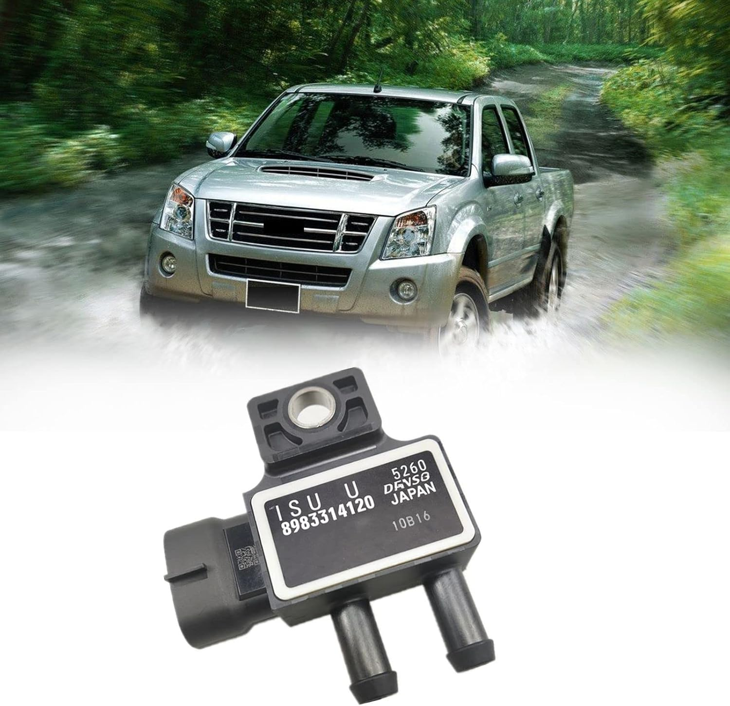 Jingfei Car Exhaust DPF Differential Pressure Sensor for D-MAX DAMX MUX 8983314120 image number 3
