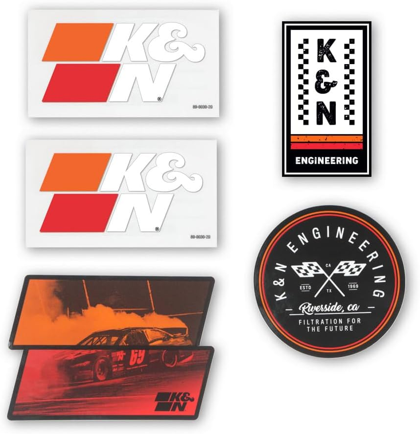 K and N 89-0200 Decal Promo Pack 9-1/2 X 6-1/2-Inch