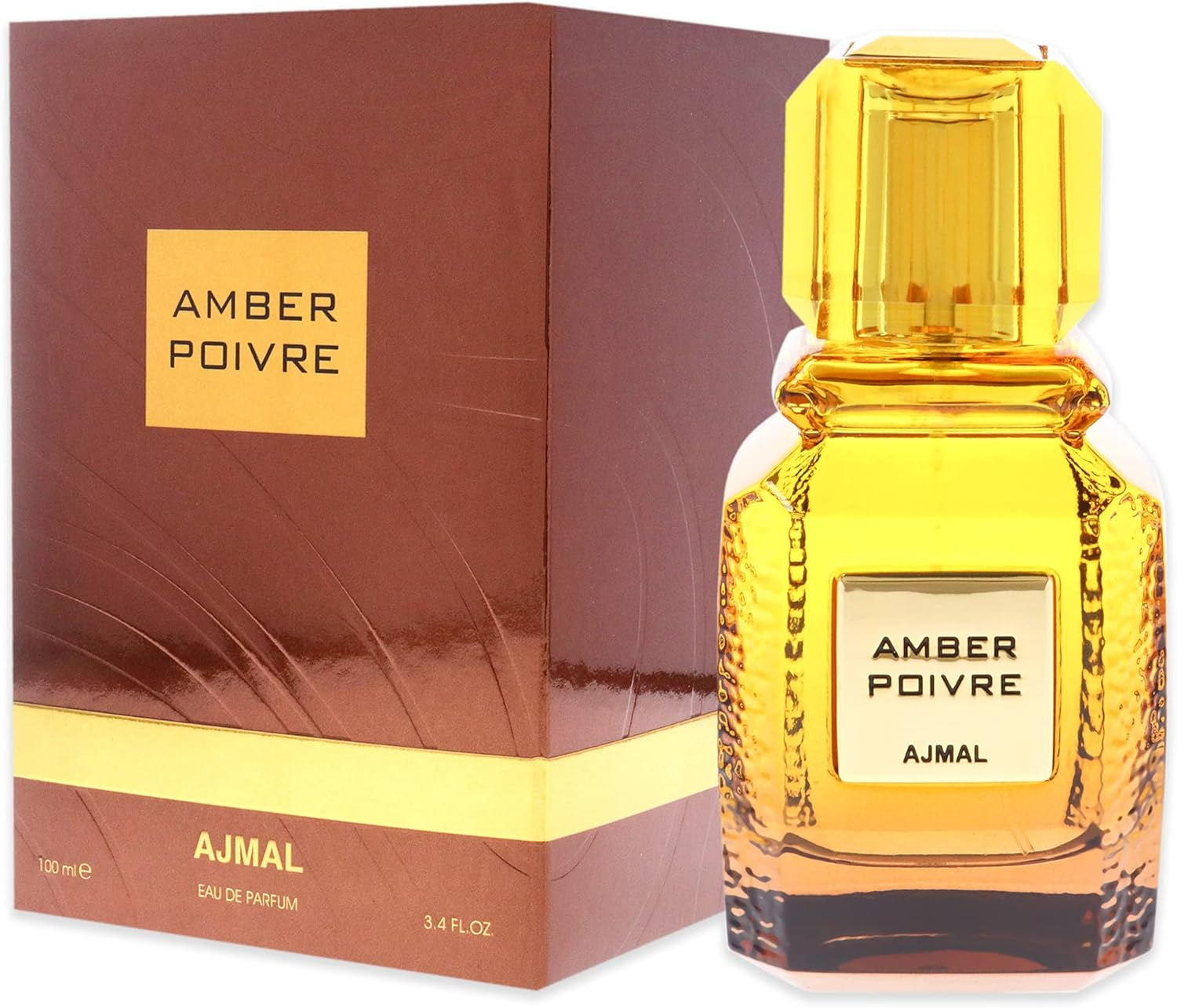 Ajmal Amber Poivre by Ajmal for Unisex - 3.4 Oz EDP Spray, 100.55 Millilitre