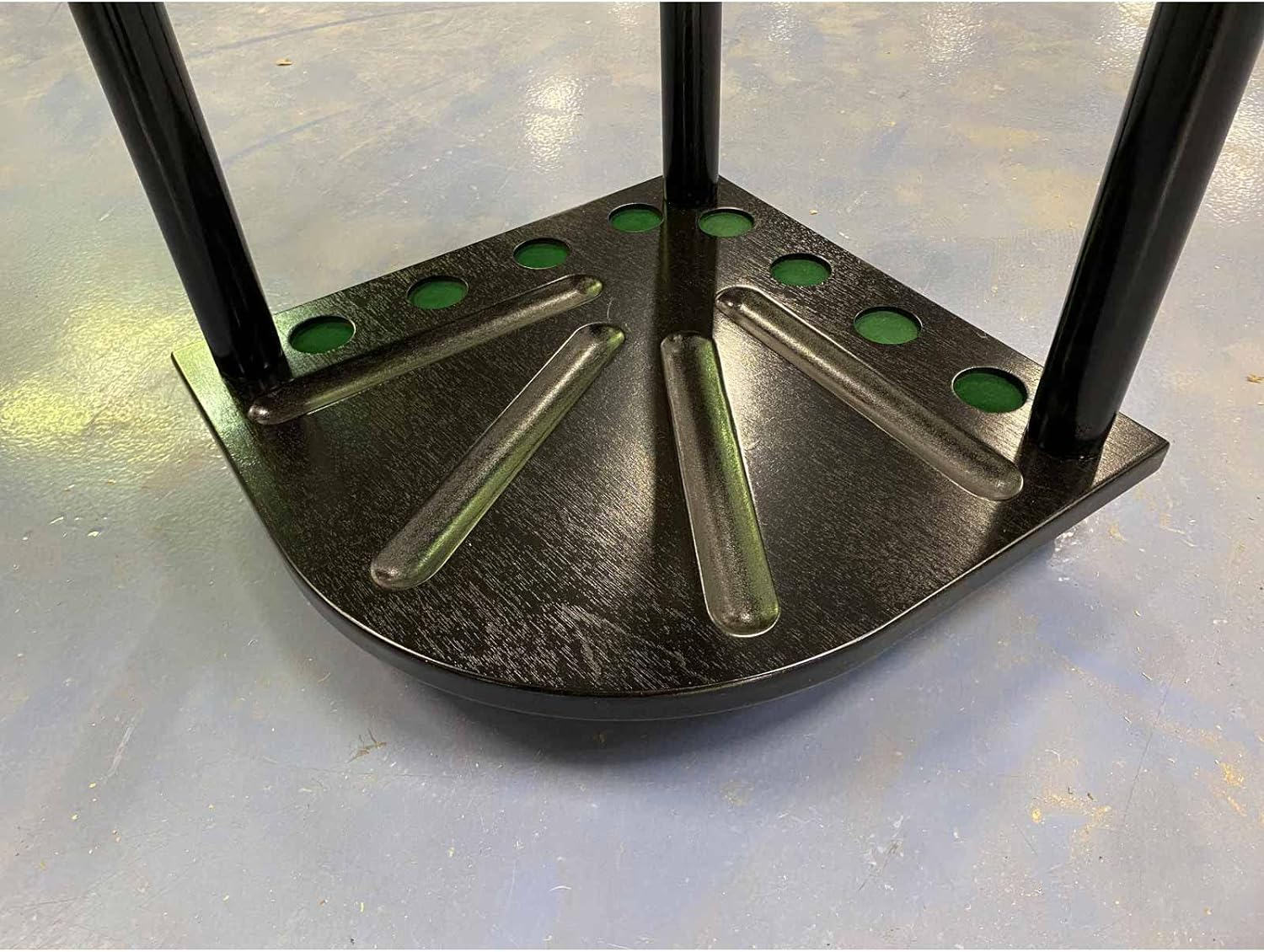Billiards Pool Cue Rack Black Color 8 Pool Corner Cue Rack Corner Billiard Stick Holder Cue Stand (Black Color) image number 2