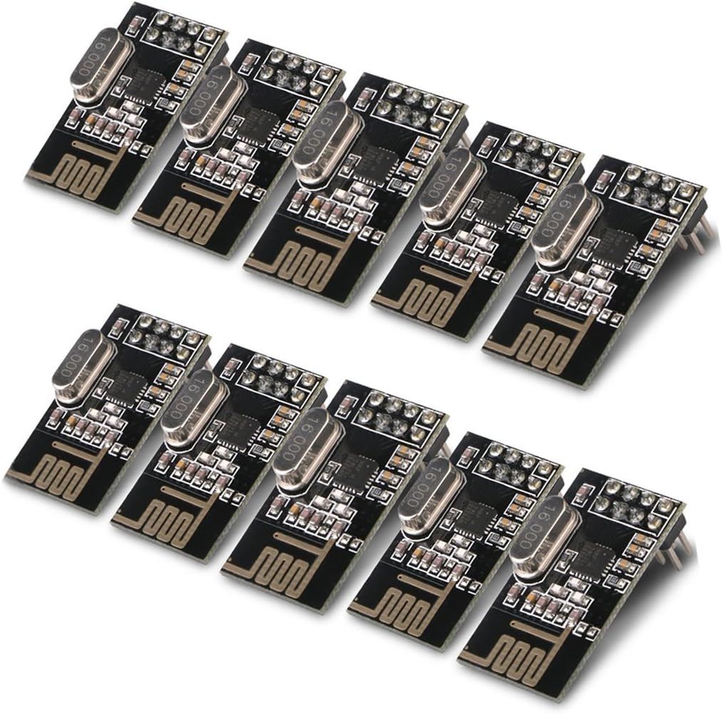 Makerfire 10Pcs Arduino NRF24L01+ 2.4Ghz Wireless RF Transceiver Module New image number 2