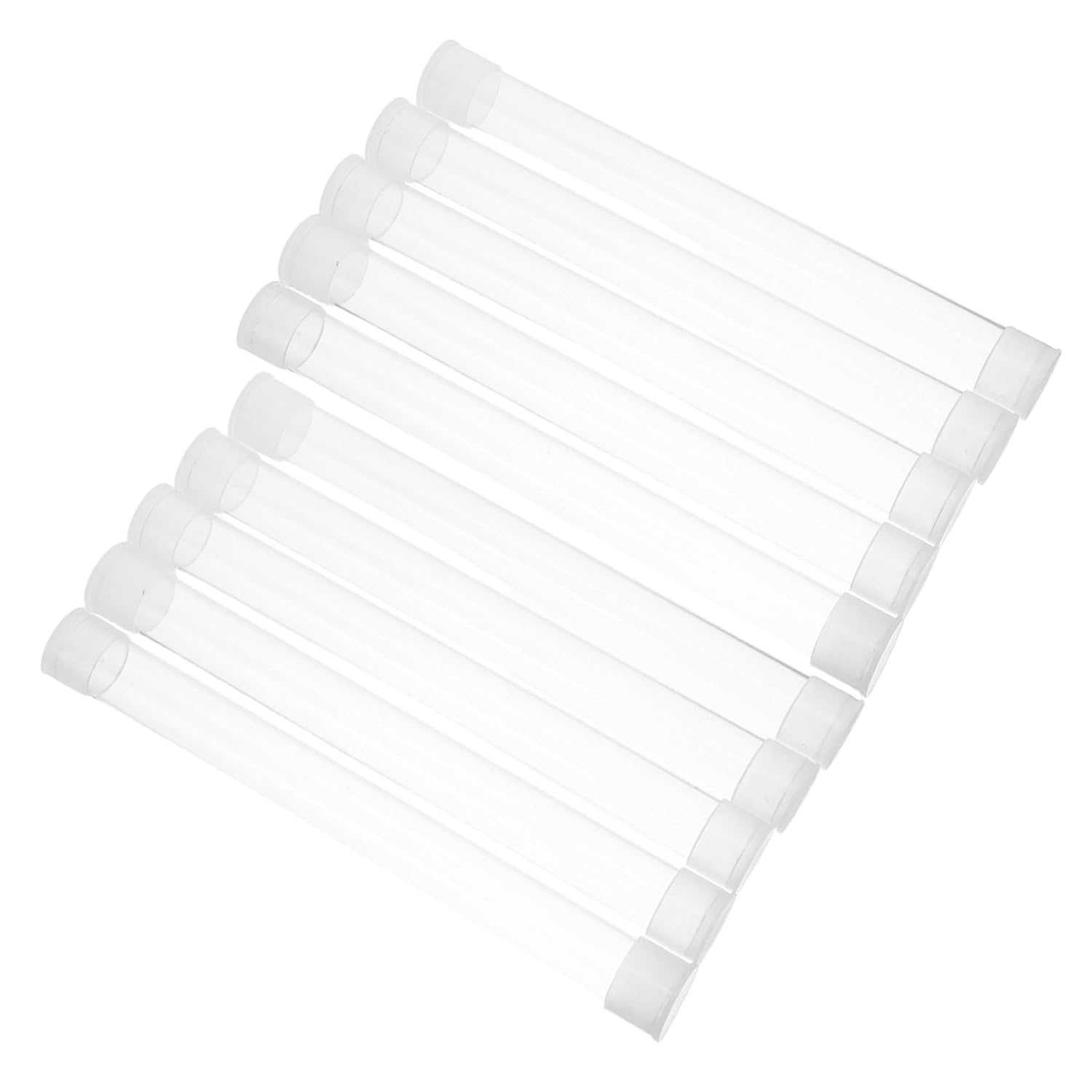 10Pcs Thermometer Protector Box Plastic Storage Tube Compact Safety Organizer for Travel Home Office Use Multipurpose Needle Case Dustproof image number 4