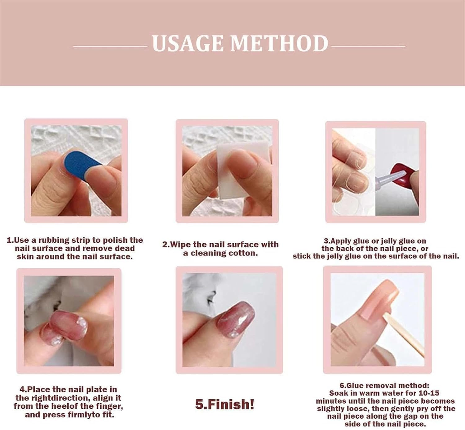 Short French False Toe Nails - Nude Finish with Short Tips - Full Cover Toe Nail Extensions - Stick-On Artificial Toenails for Long-Lasting Glamour