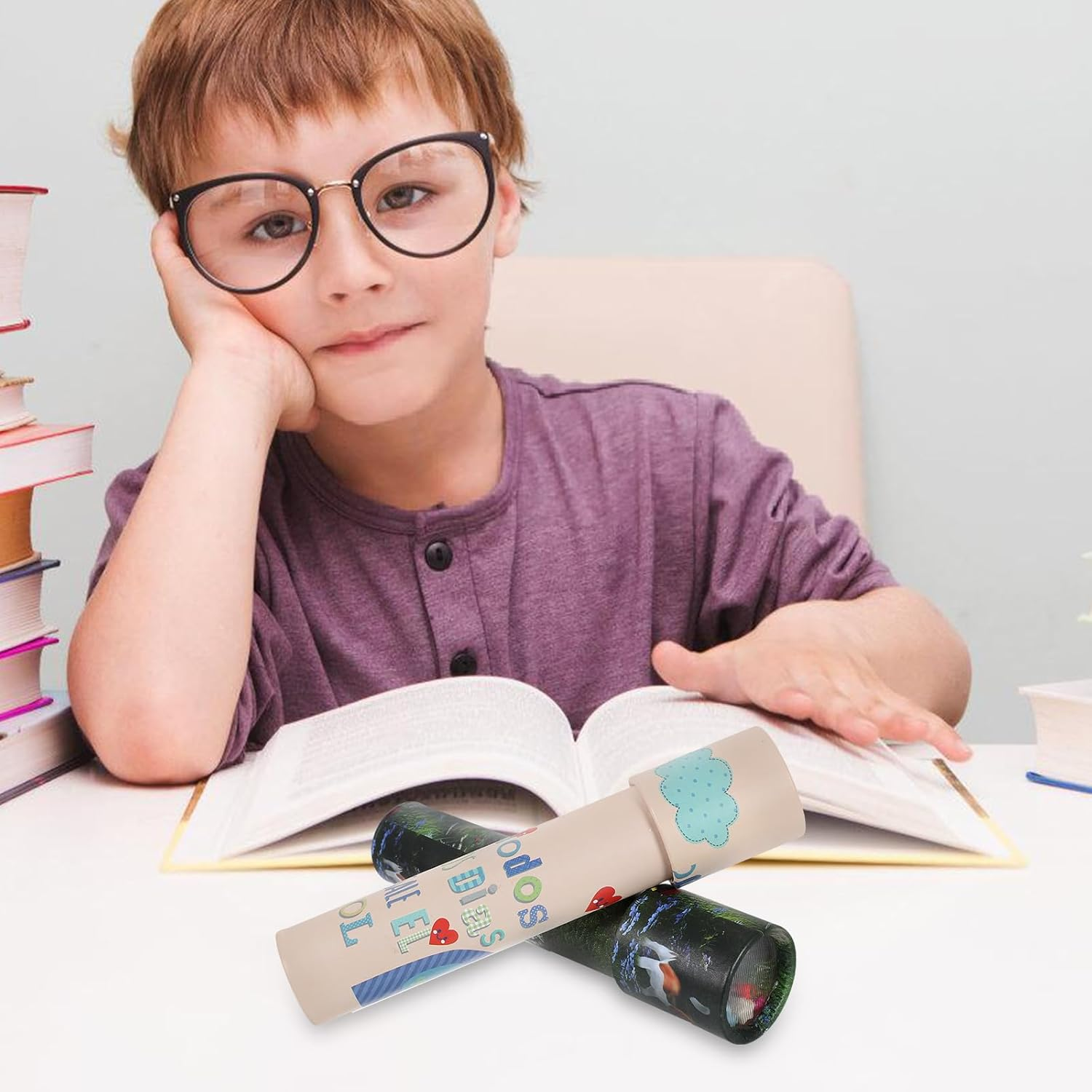 2Pcs Classic Kaleidoscope, Kalidescopes for Kids Educational Kaleidoscope Toy for Kids Birthday Party Favors, Random Style image number 5