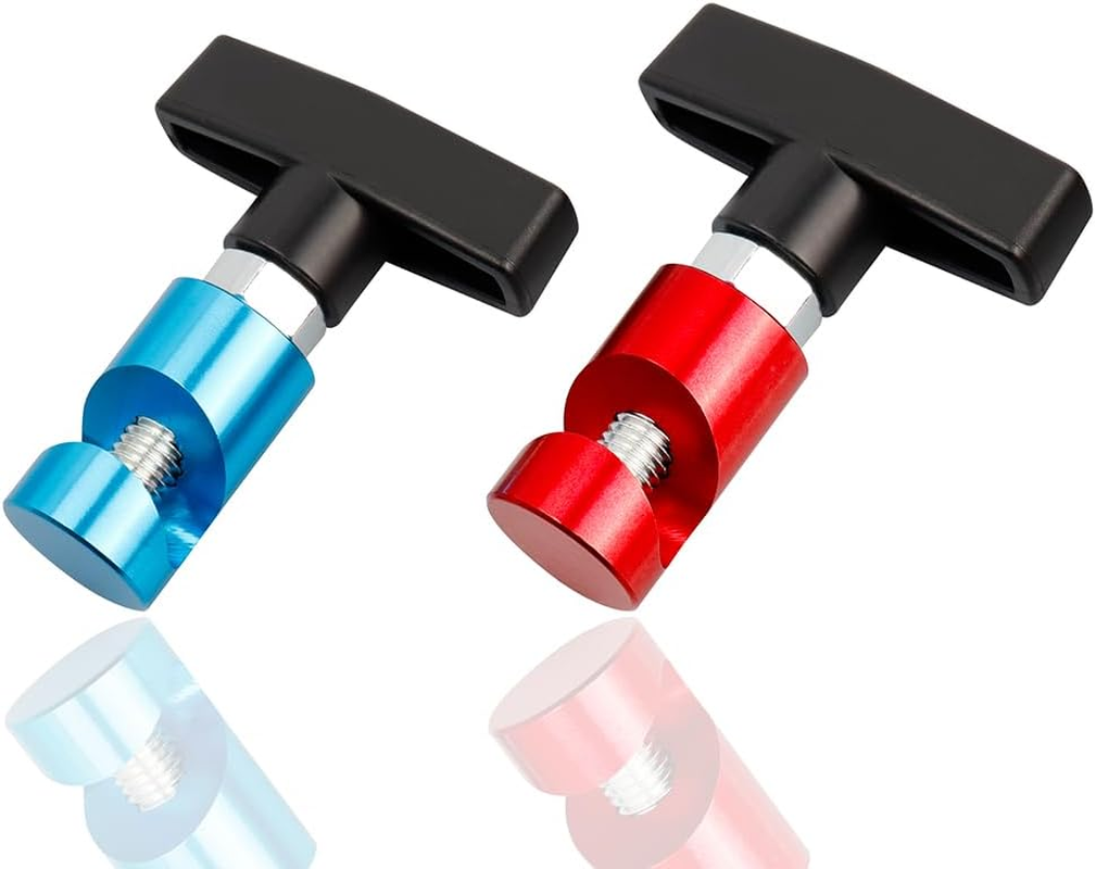 Yakamoz 2PCS Hood Prop Struts Clamp Set, Universal Car Lift Support Clamp Anti-Slip Vehicle Engine Hood Strut Clamp for Car Rod Retaining Holder Tool(Blue and Red) image number 5