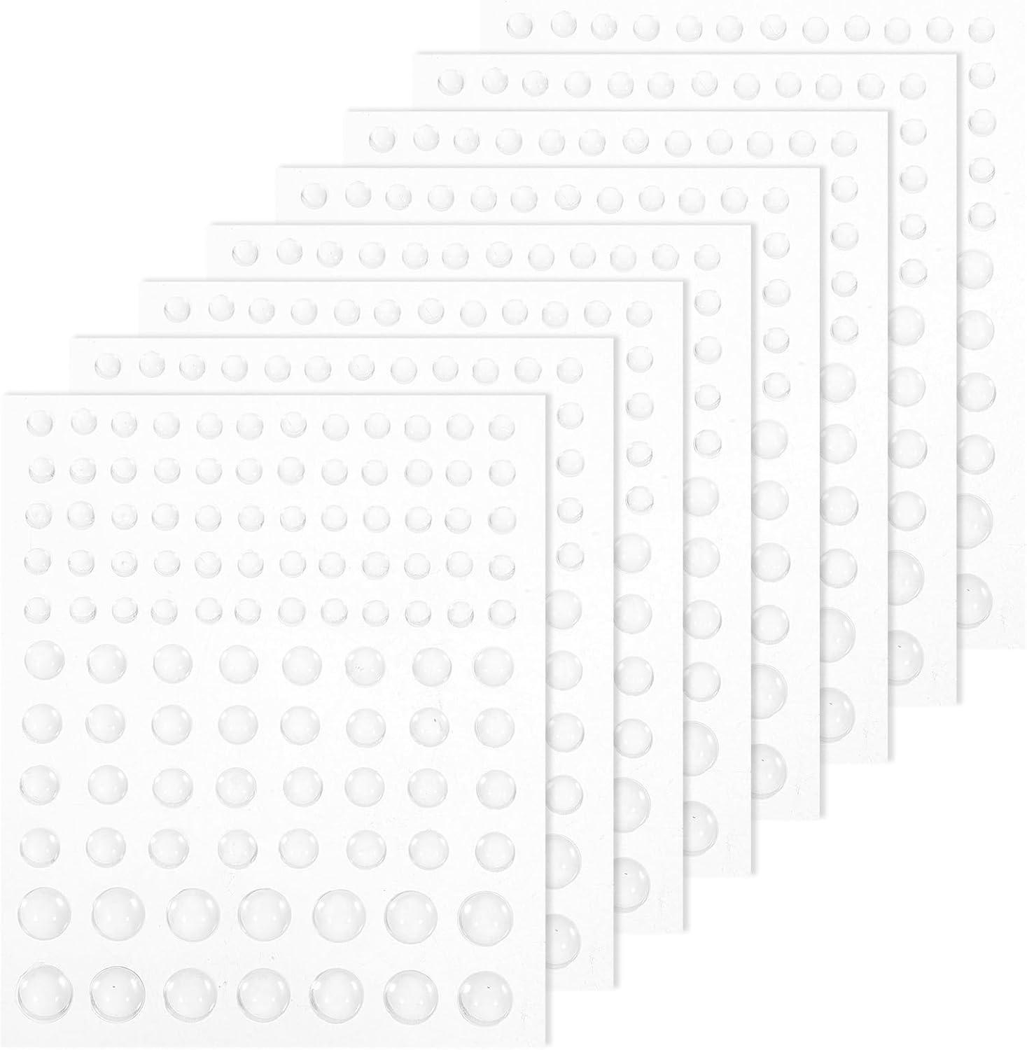 LALAFINA 32Sheets Dewdrop Dew Design Patches DIY Phone Case Patches Water Droplet Bead for Manicure Supplies Water Vase Filler Beads for Cards Dewdrops