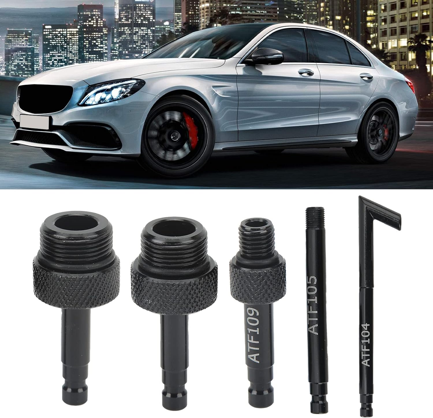 5Pcs ATF Automatic Transmission Oil Adapter Aluminium Fluid Filling Adapter for AISIN 09G 01J CVT Transmission image number 2