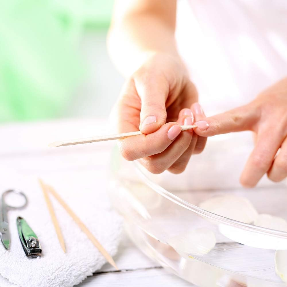 100PCS Orange Sticks for Nails - Wooden Cuticle Pusher & Remover Set - Non-Toxic, Skin-Safe - Wood Tools for Manicure & Pedicure - Disposable Set Useful for Home & Salon - Won'T Break Easily image number 5