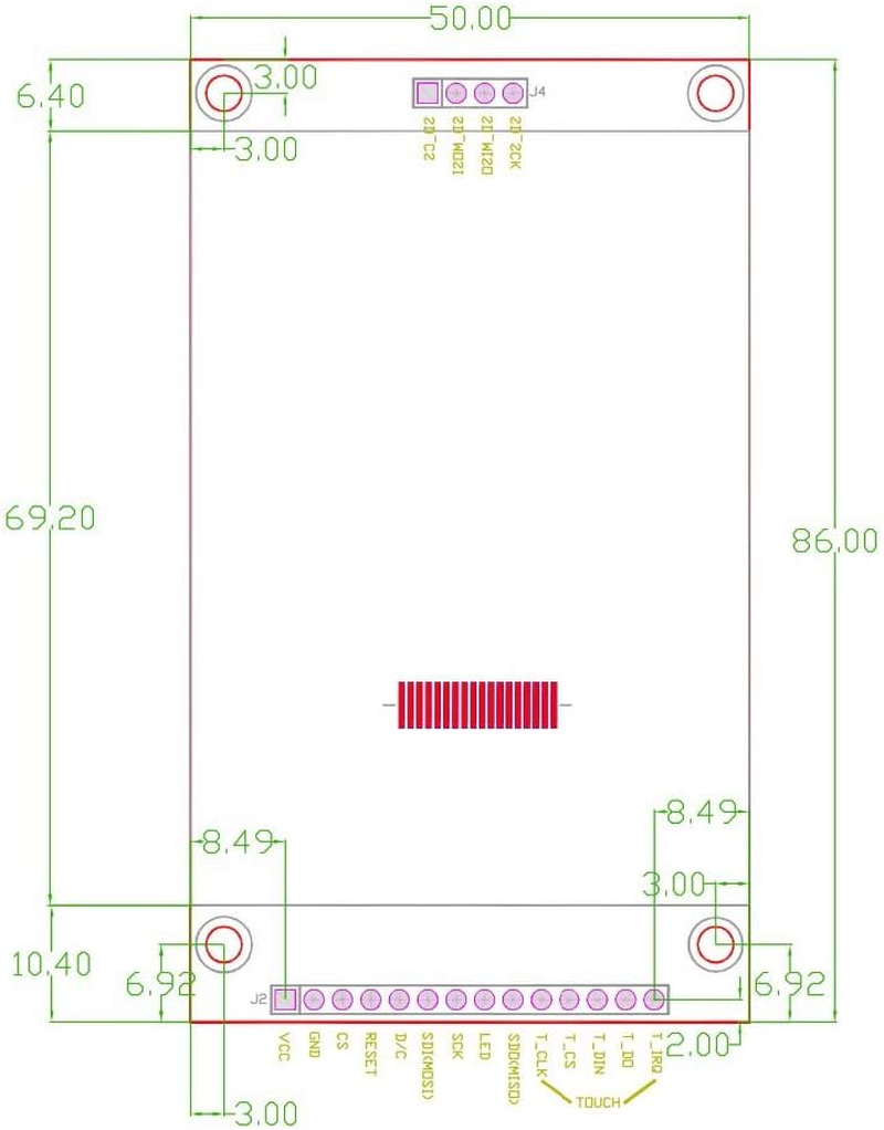Hiletgo 2.4" SPI TFT LCD Display 2.4 Inch ILI9341 Touch Panel LCD ILI9341 240X320 5V 3.3V image number 5