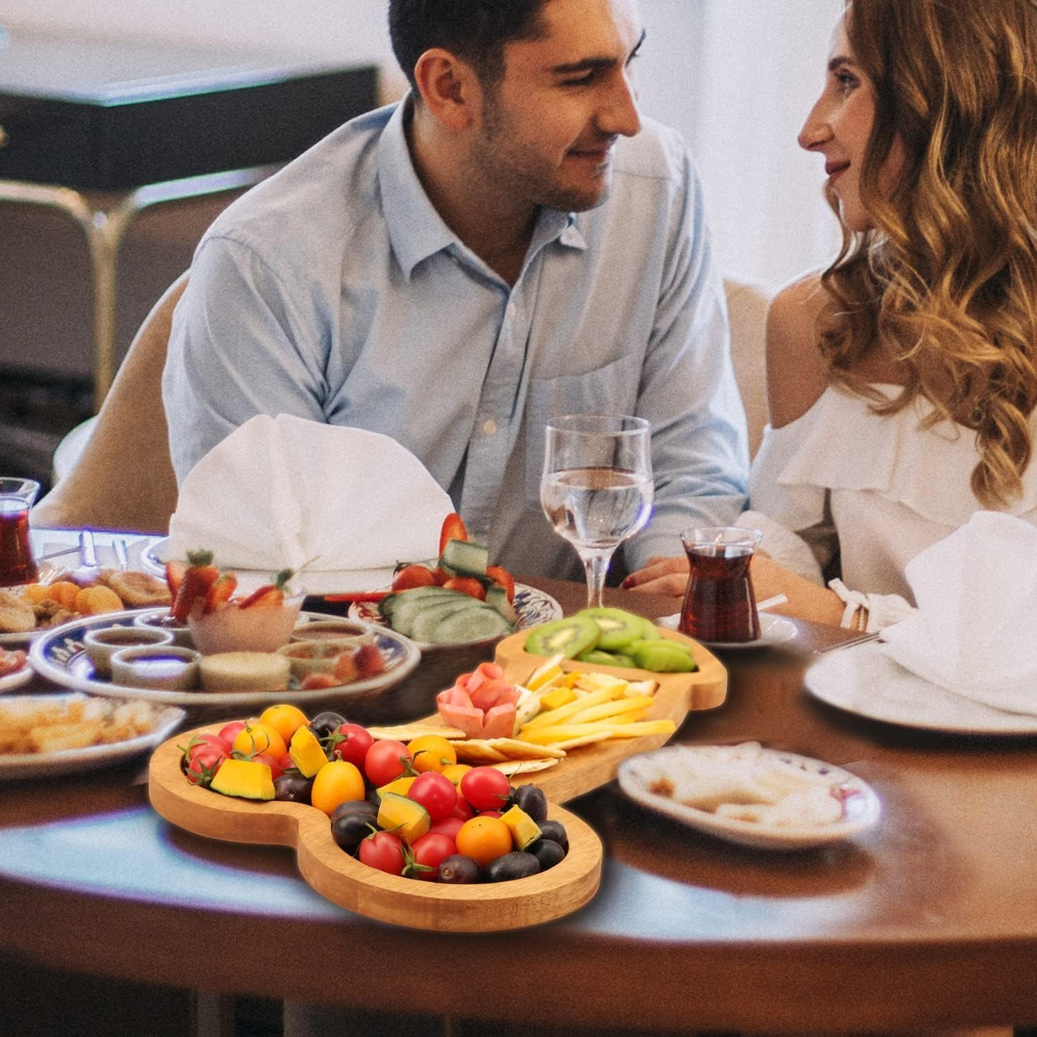 Funny Aperitif Board, Solid Wood Charcuterie and Cheese Board - Novelty Kitchen Cutlery Wine Fruit Meat Large Board - Kitchen Gifts (Large Length 16") image number 4