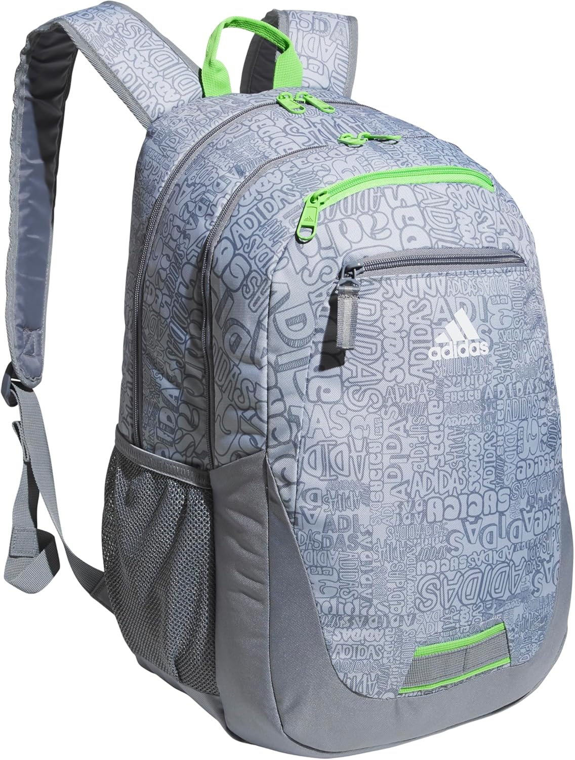 Adidas Foundation Backpack (38L) Durable Large Athletic Student Laptop Book Bag for Boys/Girls, Adi