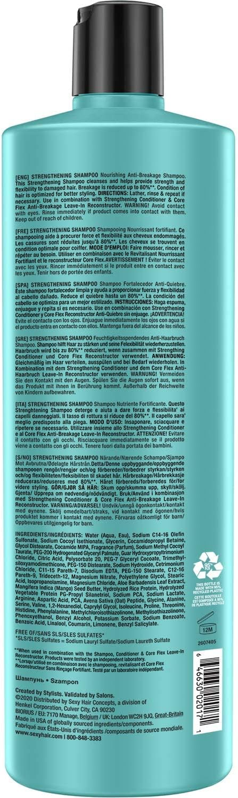 Healthy Sexy Hair Strengthening Shampoo by Sexy Hair for Unisex - 33.8 Oz Shampoo image number 2