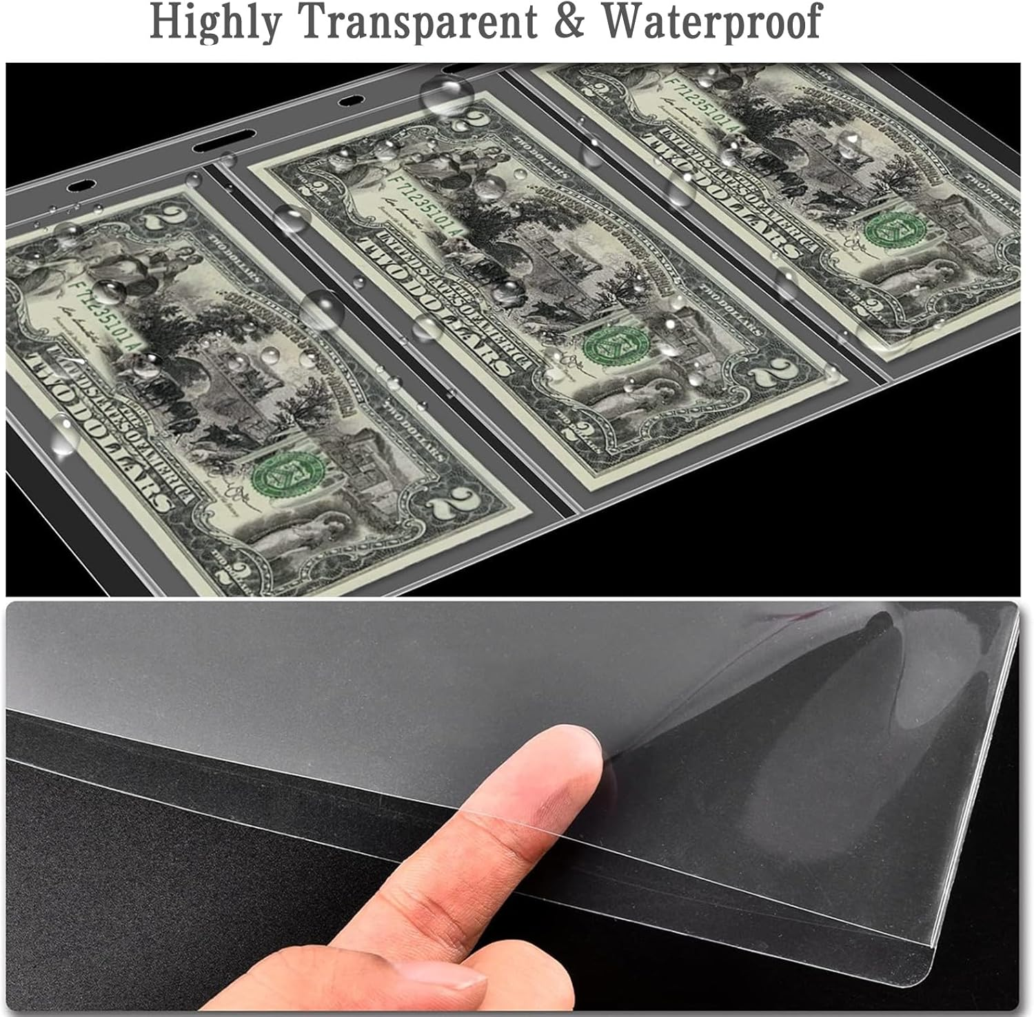 Ettonsun Coin Collection Book 386 Coin Pockets & 12 Currency Sleeves, Coin Collecting Album Holder for Collectors Money Collection Book Coin Display Storage Case Organizer for Coin Collection Supplies