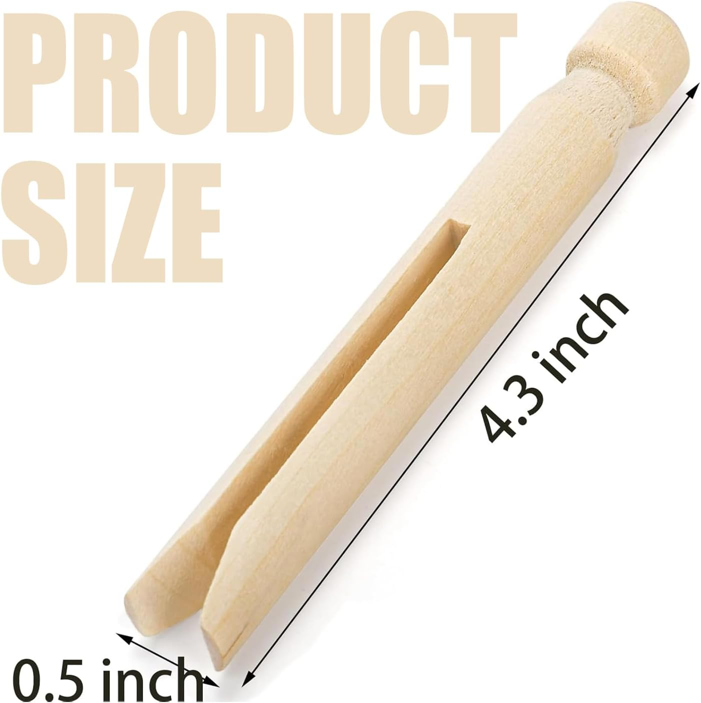 Lexziuo 10PCS Wooden Clothespin Dolls - Unpainted DIY Craft Peg Dolls for Wedding Cake Toppers, Baby Showers, Unique Home Decor & Keepsakes image number 4