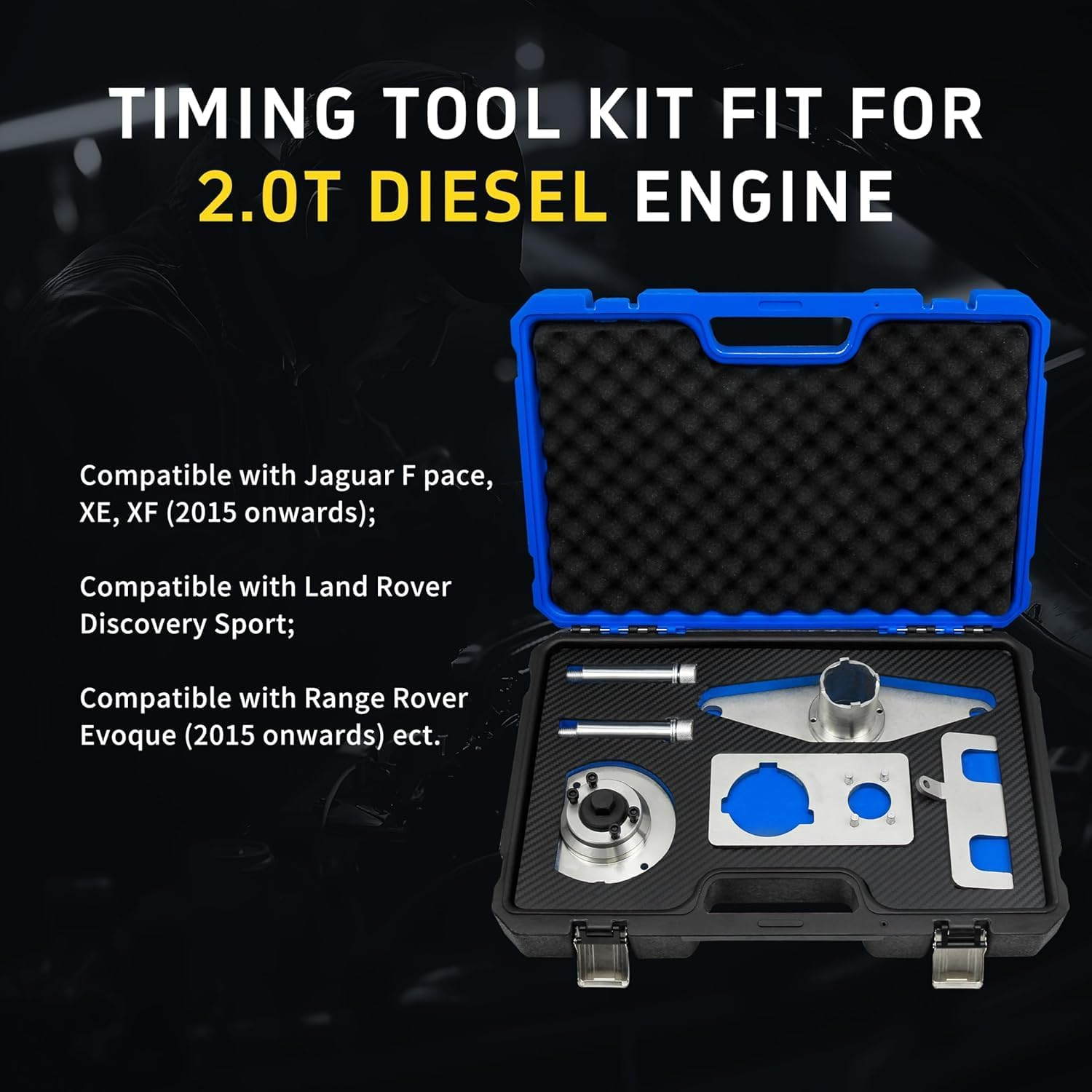 Engine Camshaft Timing Lock Tool Kit for Land Rover Jaguar 2.0T Diesel Replaces 303-1625, 303-1627, 303-1630, 303-1631 image number 5
