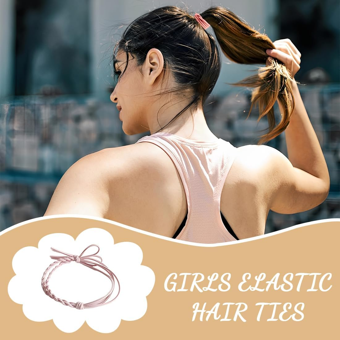 Pack of 11 Women'S Hair Bobbles, Elastic Braid Scrunchies, Stylish Ponytail Holders for Women and Girls (11 Mix Colours) image number 5