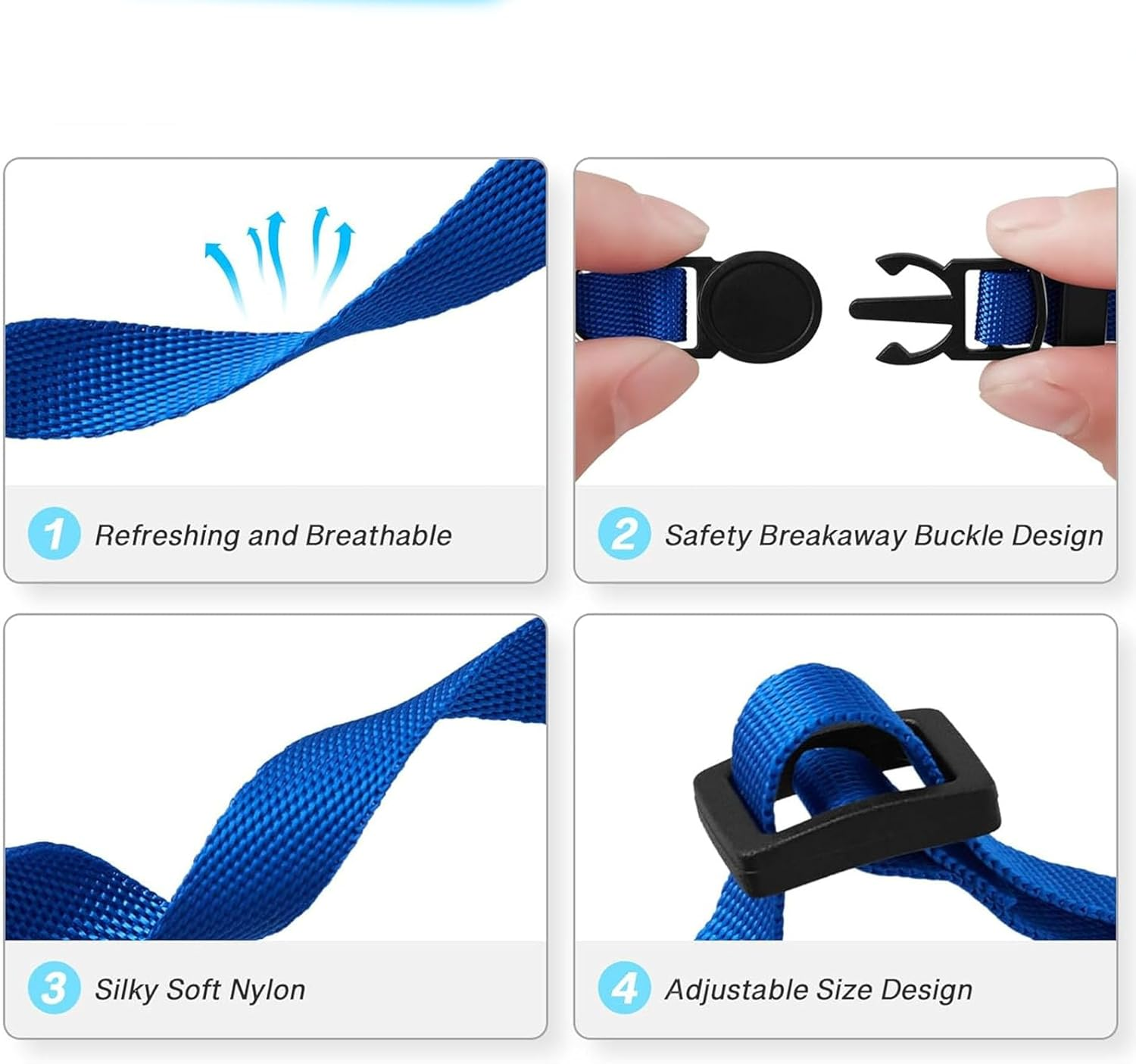 16 PCS Puppy Collars, Safety Buckle Puppy Collars for Litter Nylon Adjustable Collars for Puppies, Breakaway Puppy ID Collars Whelping Collars Pet Supplies,Stuff,Accessories (Multi) image number 4