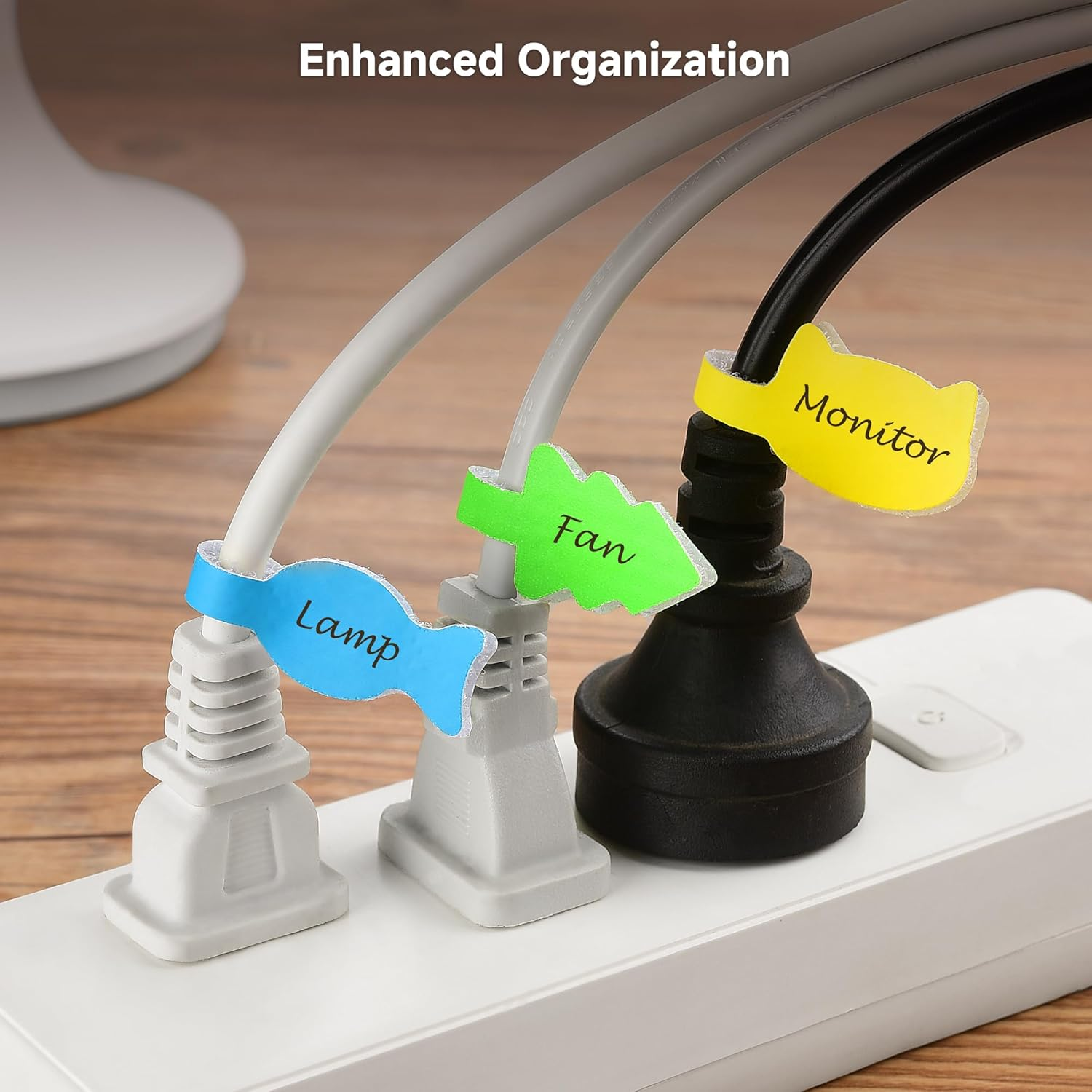 Cable Matters 160-Pack Animal-Shaped Reusable Cable Labels - Cord Labels for Electronics, Writeable and Dual-Sized Wire Tags for Cable Management image number 1