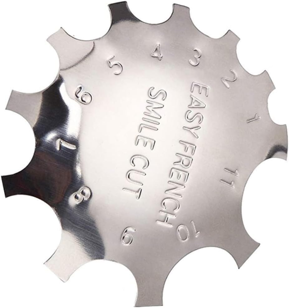 Silver Nail Manicure Edge Trimmer French Tip Tool, Nail Art Trimmer Template French Manicure Accessories Kit Nail Art Dip Manicure image number 2