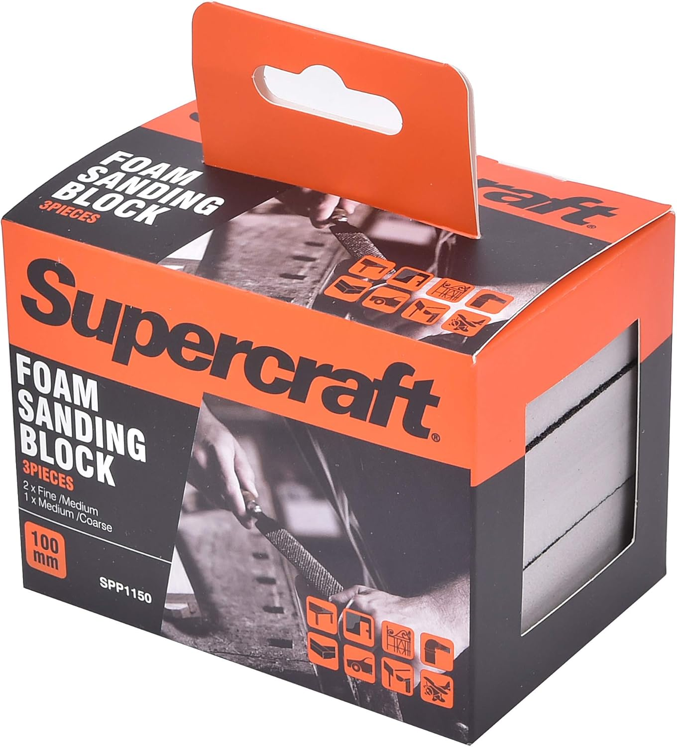 Supercraft Foam Sanding Block Pack of 3